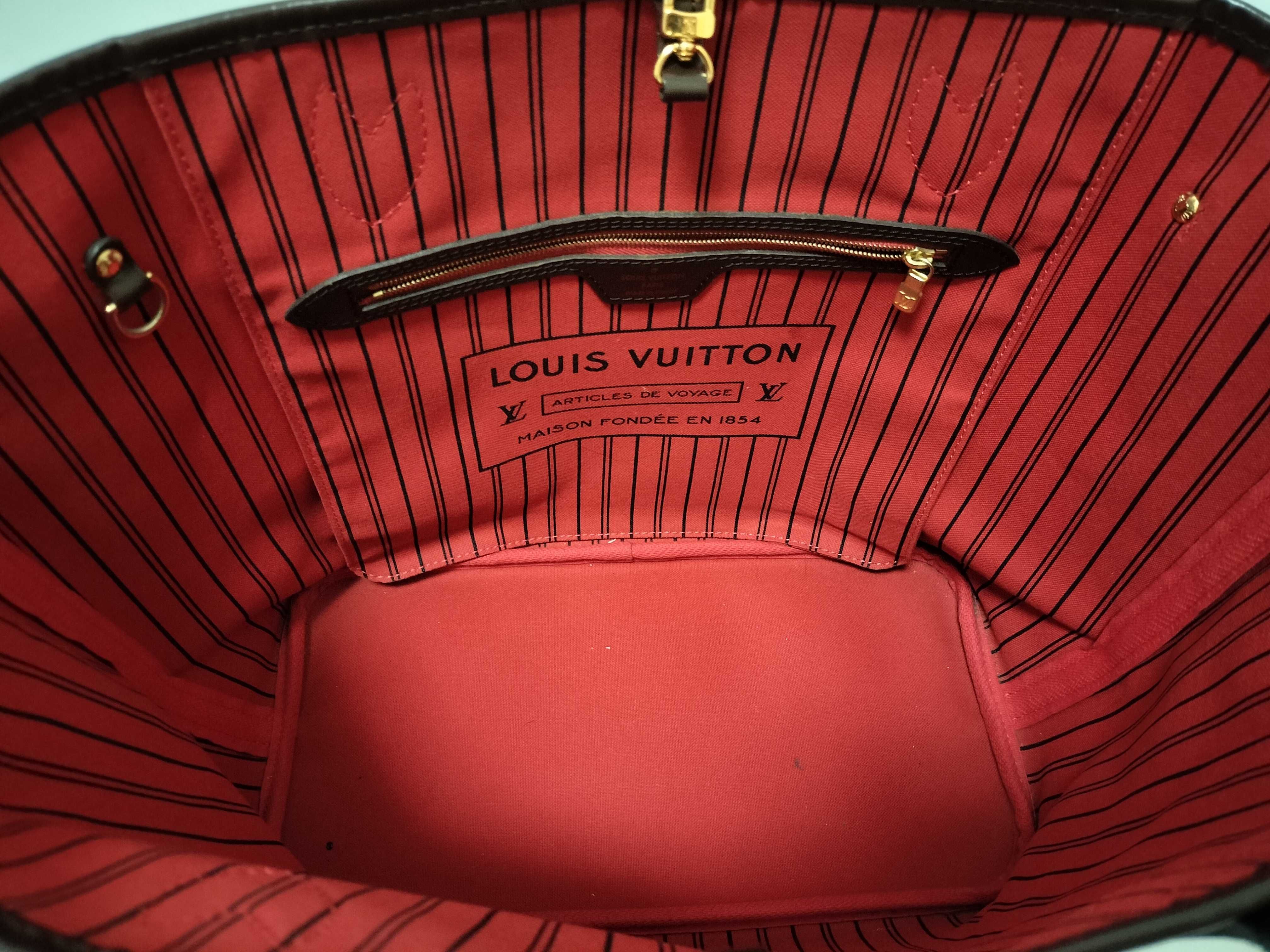 Damier Neverfull Tote Bag with Pouch — view 9