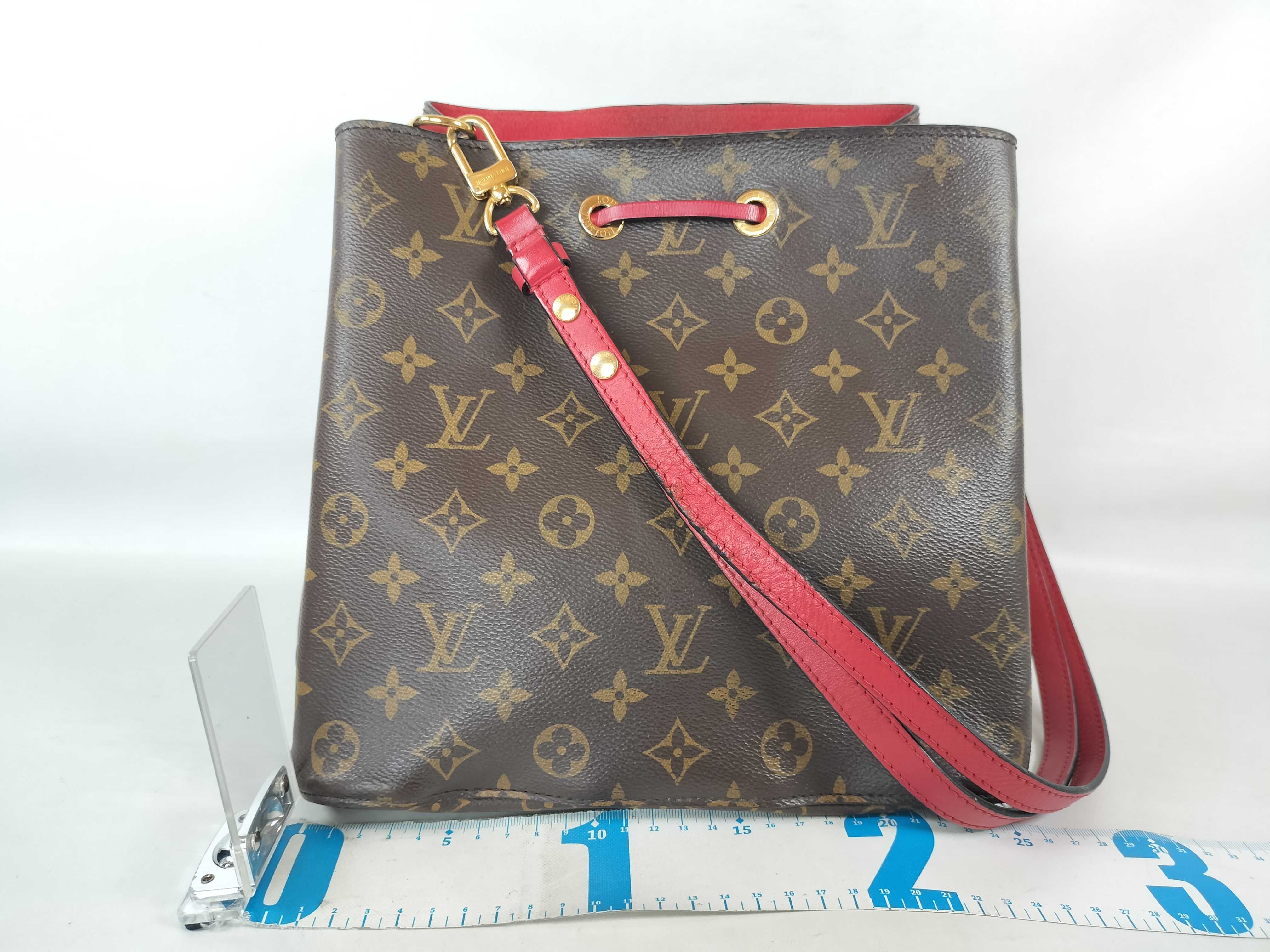 M44021 Monogram Neo Noe Coquelicot Shoulder Bag with Shoulder Strap — view 2