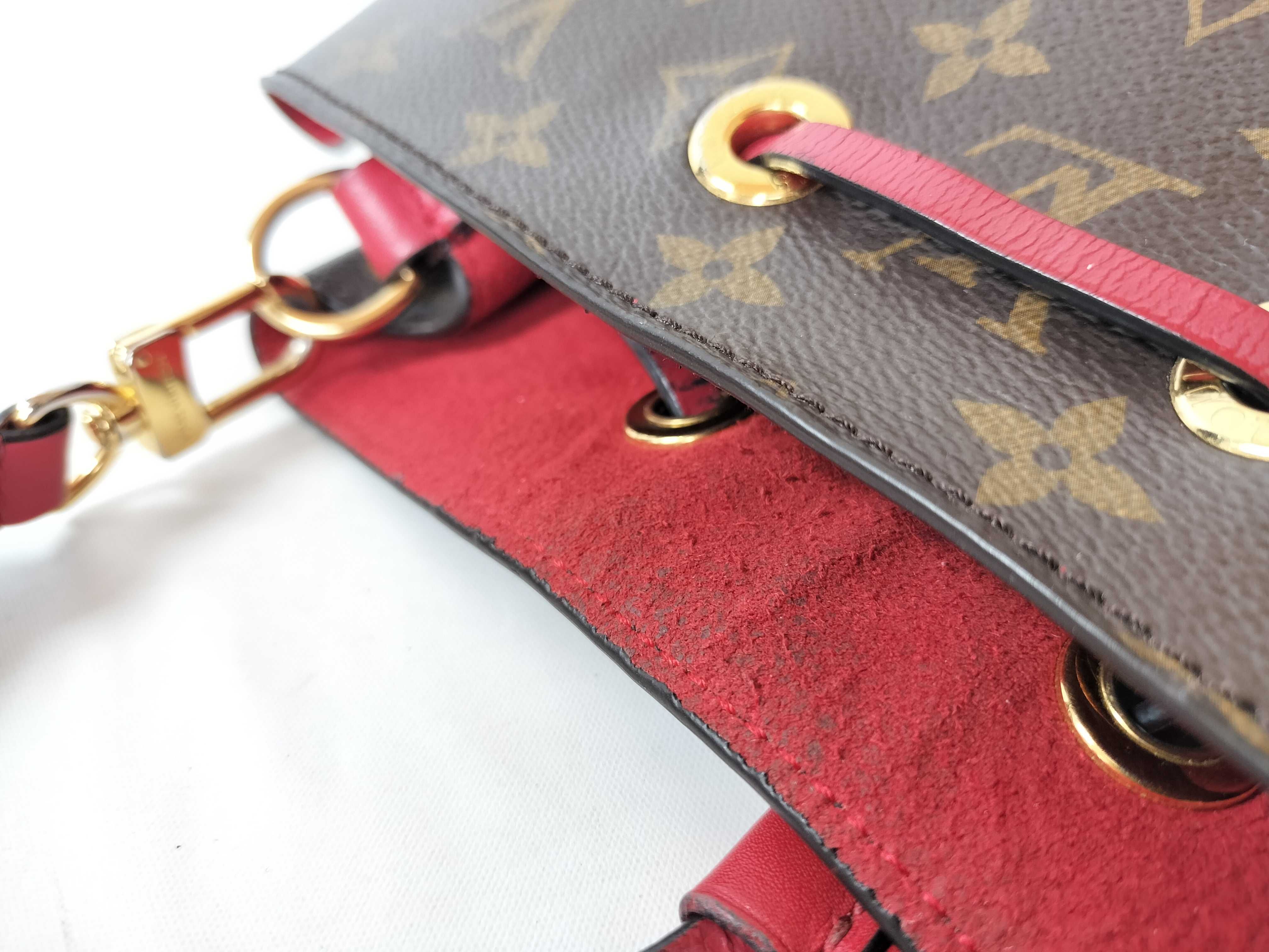 M44021 Monogram Neo Noe Coquelicot Shoulder Bag with Shoulder Strap — view 8