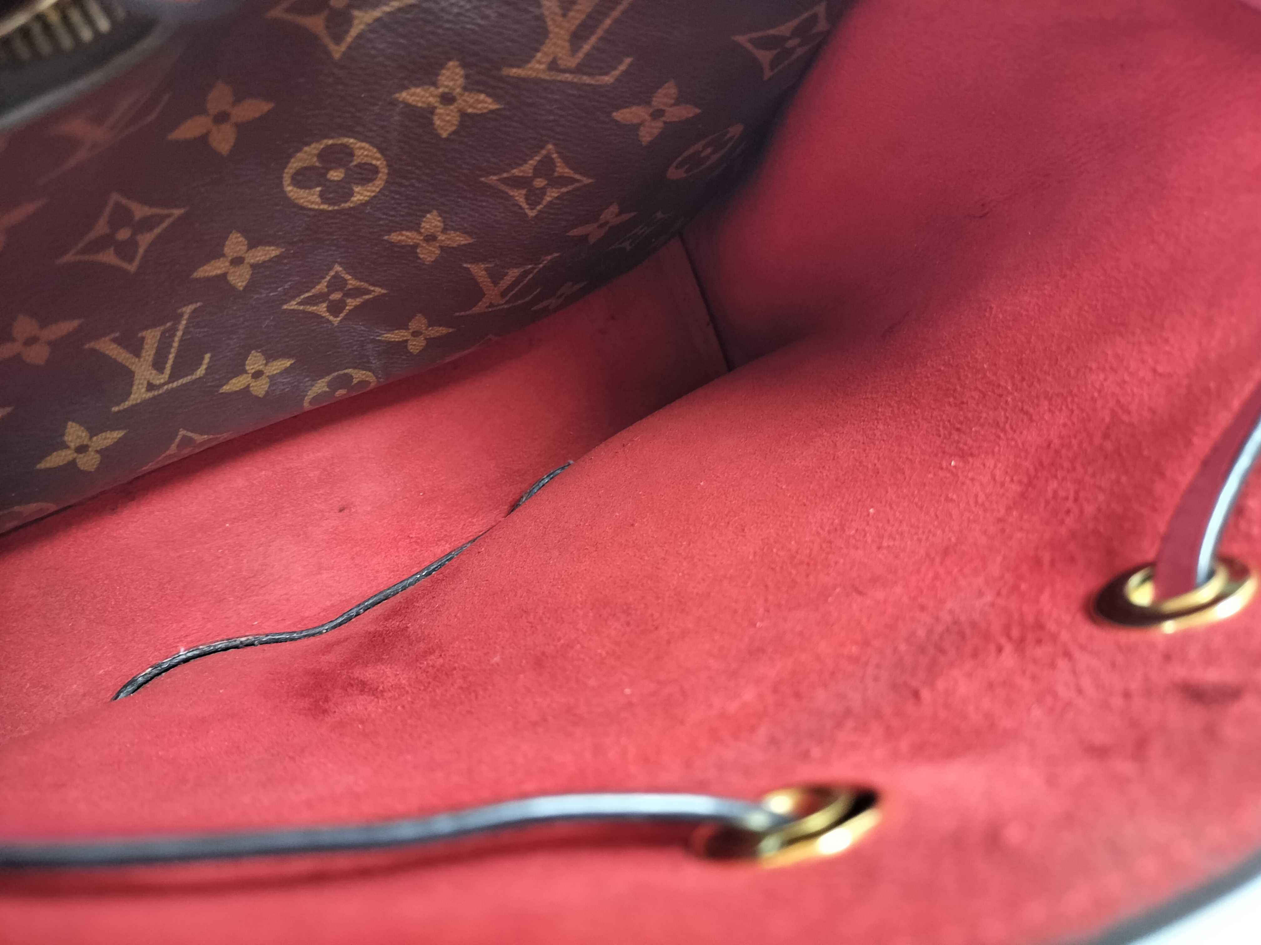 M44021 Monogram Neo Noe Coquelicot Shoulder Bag with Shoulder Strap — view 9