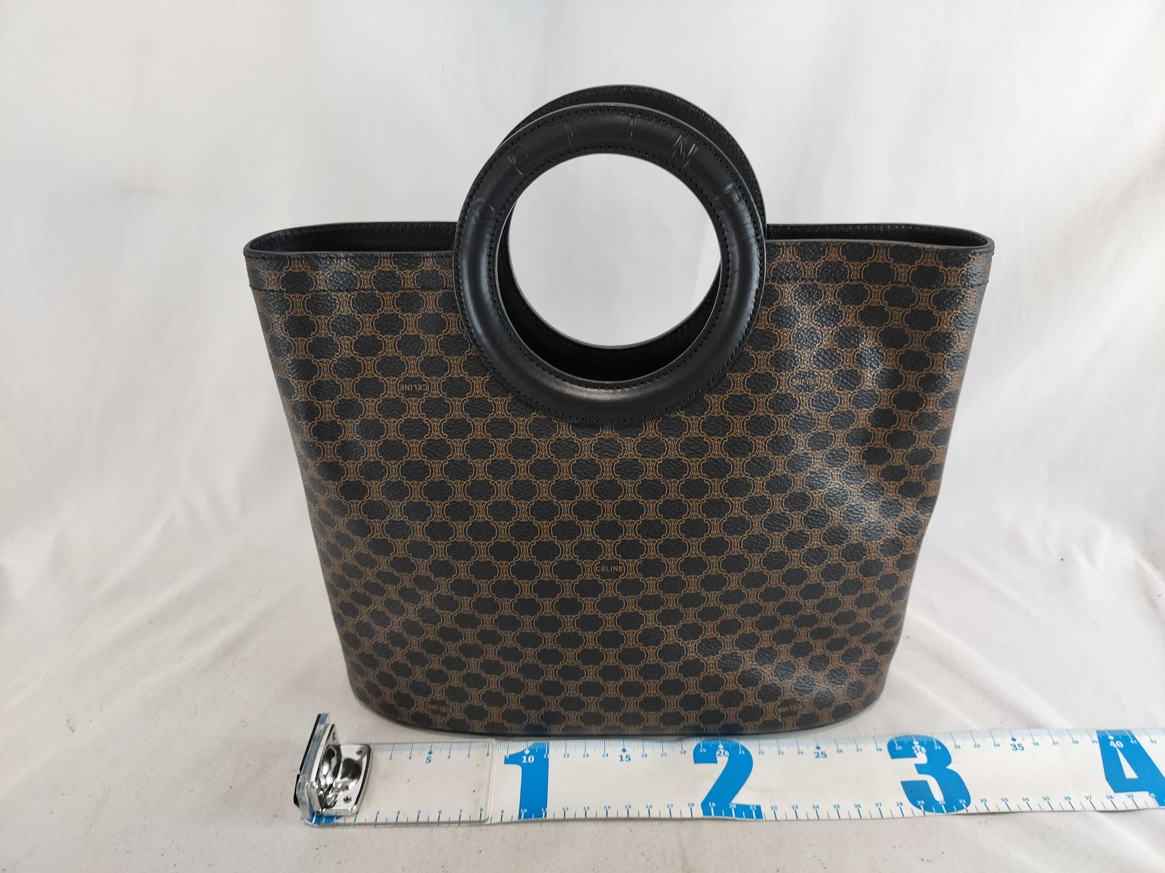 Macadam pattern circle handle handbag — view 3