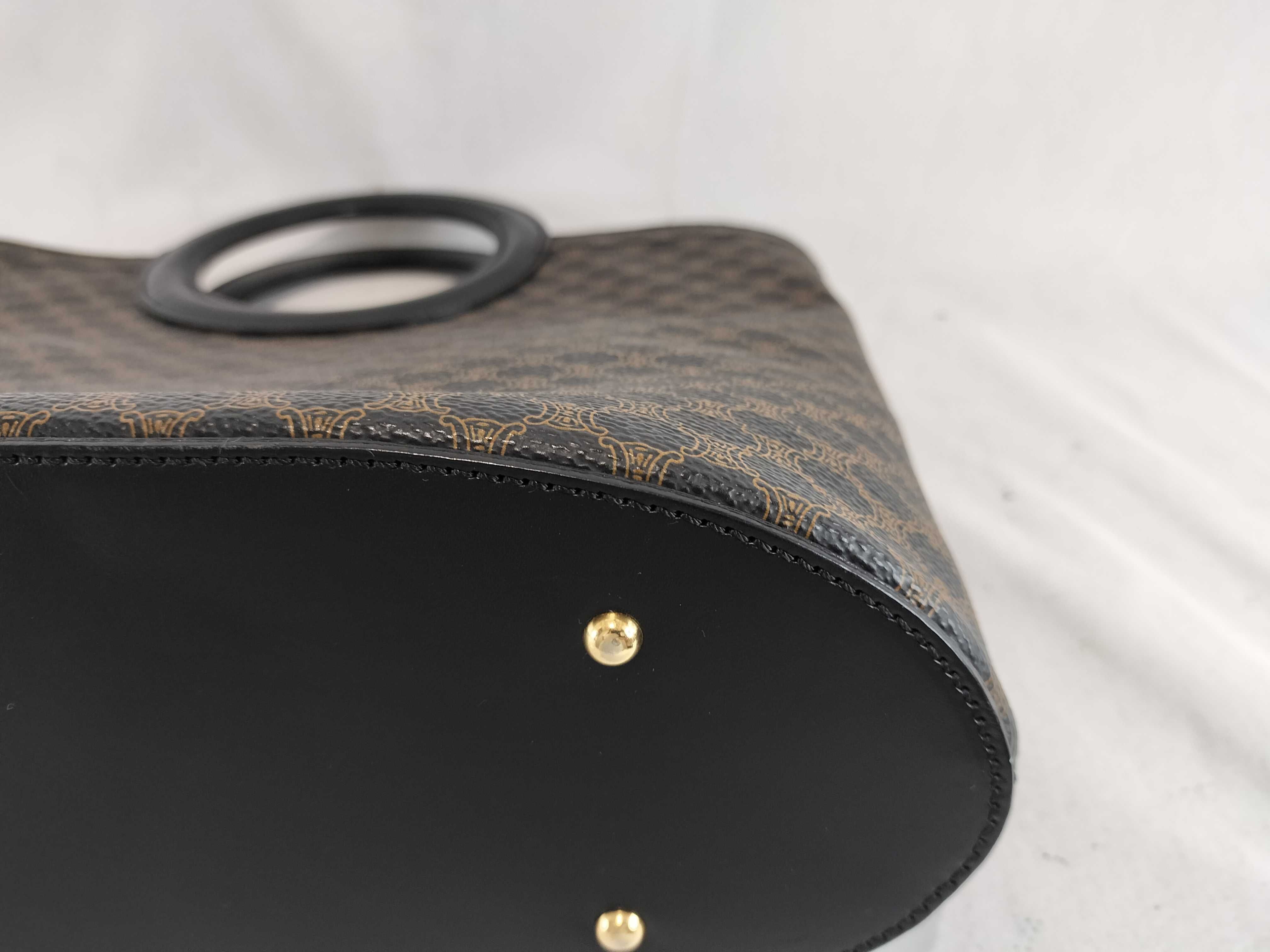 Macadam pattern circle handle handbag — view 7