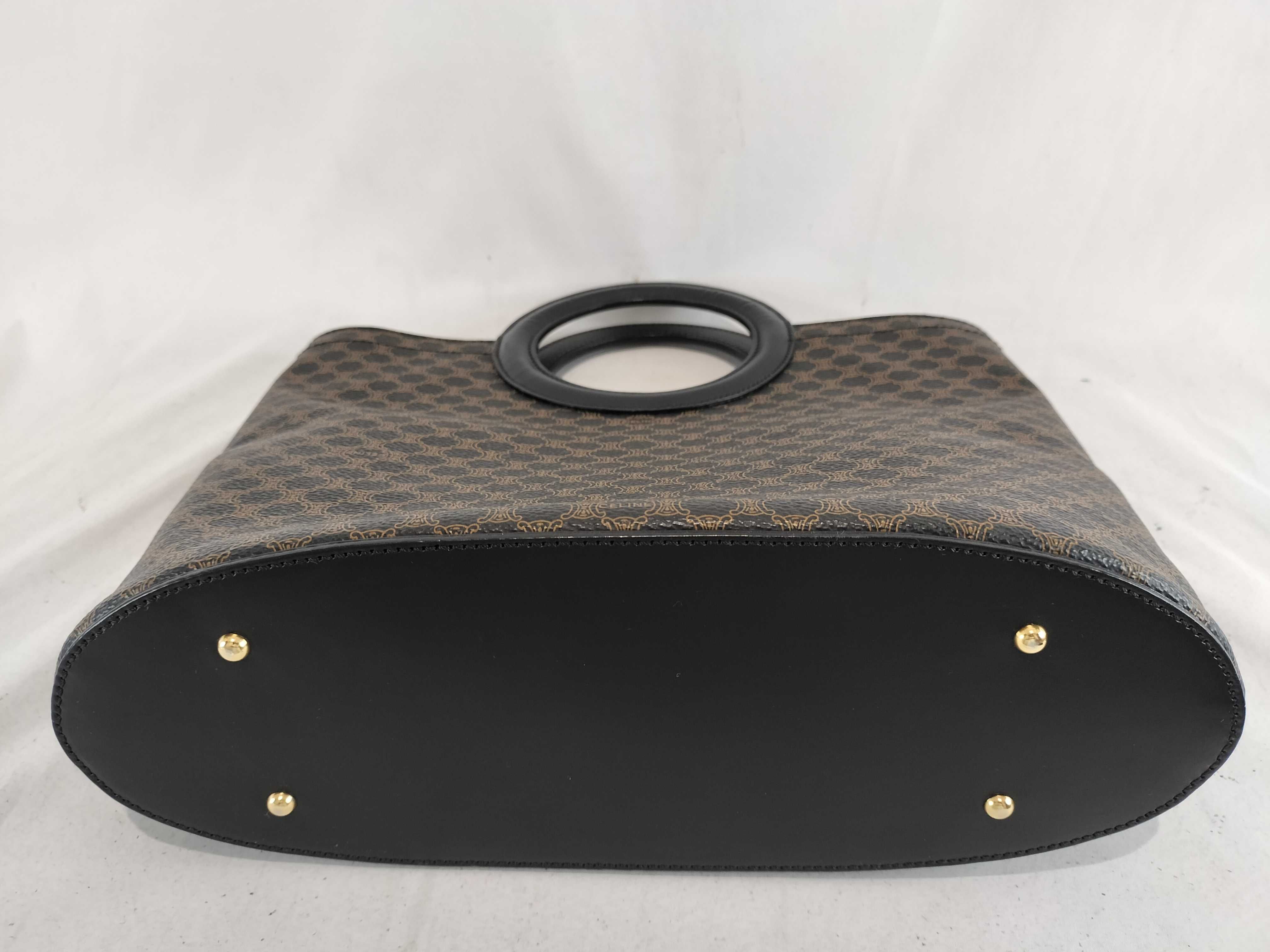 Macadam pattern circle handle handbag — view 8