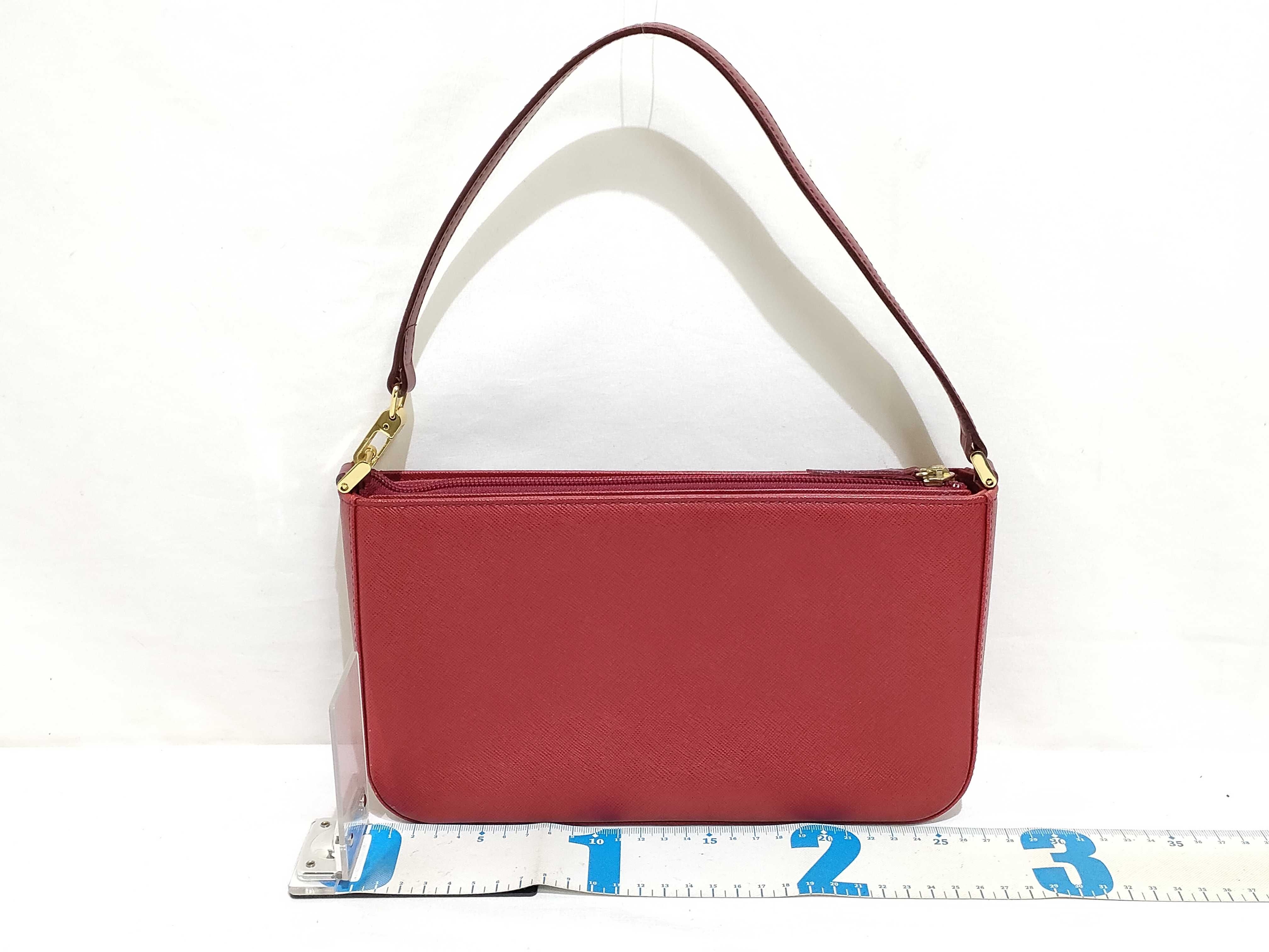 handbag, accessory pouch, leather, Nova Check pattern handbag — view 2