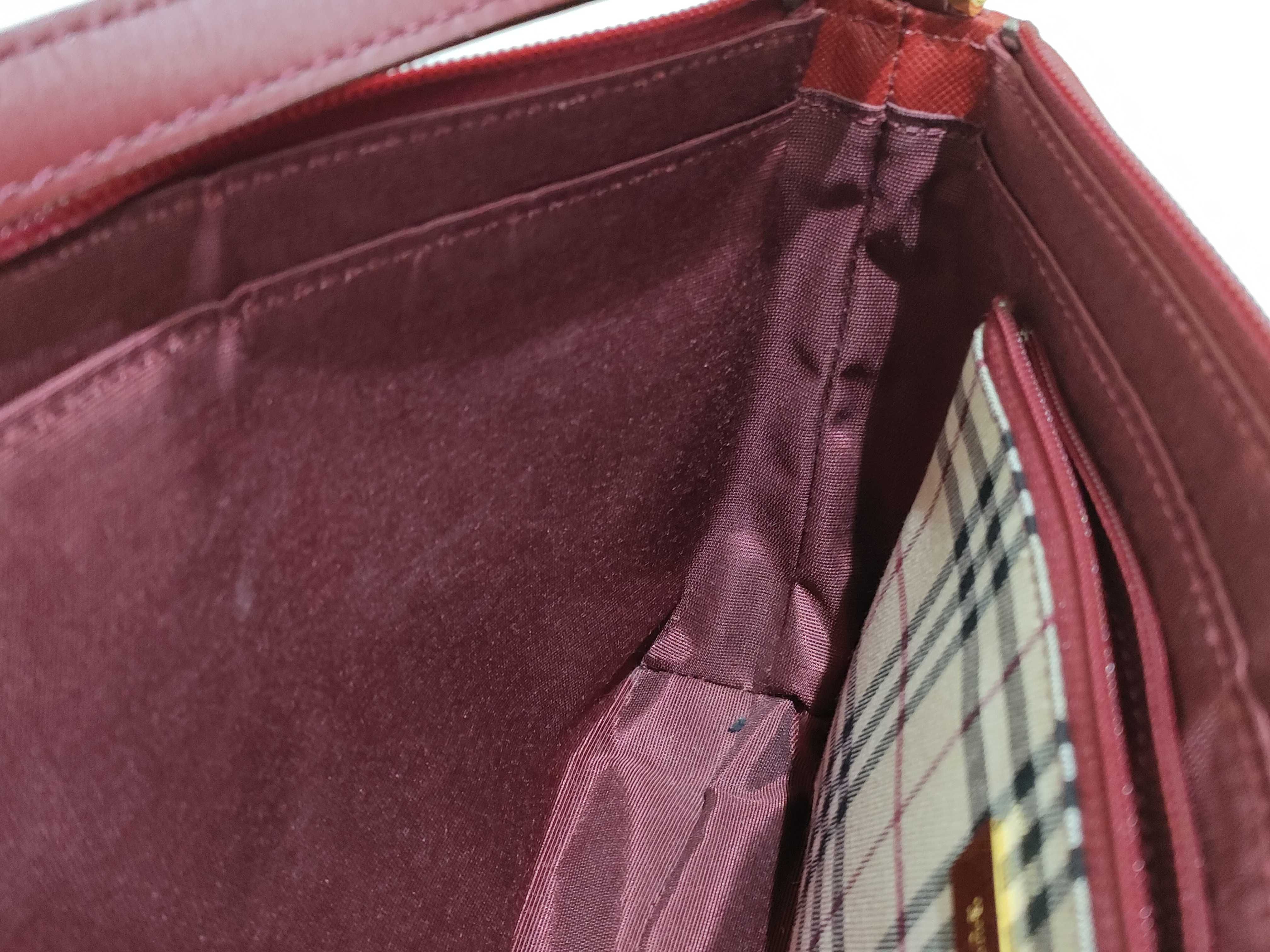 handbag, accessory pouch, leather, Nova Check pattern handbag — view 12