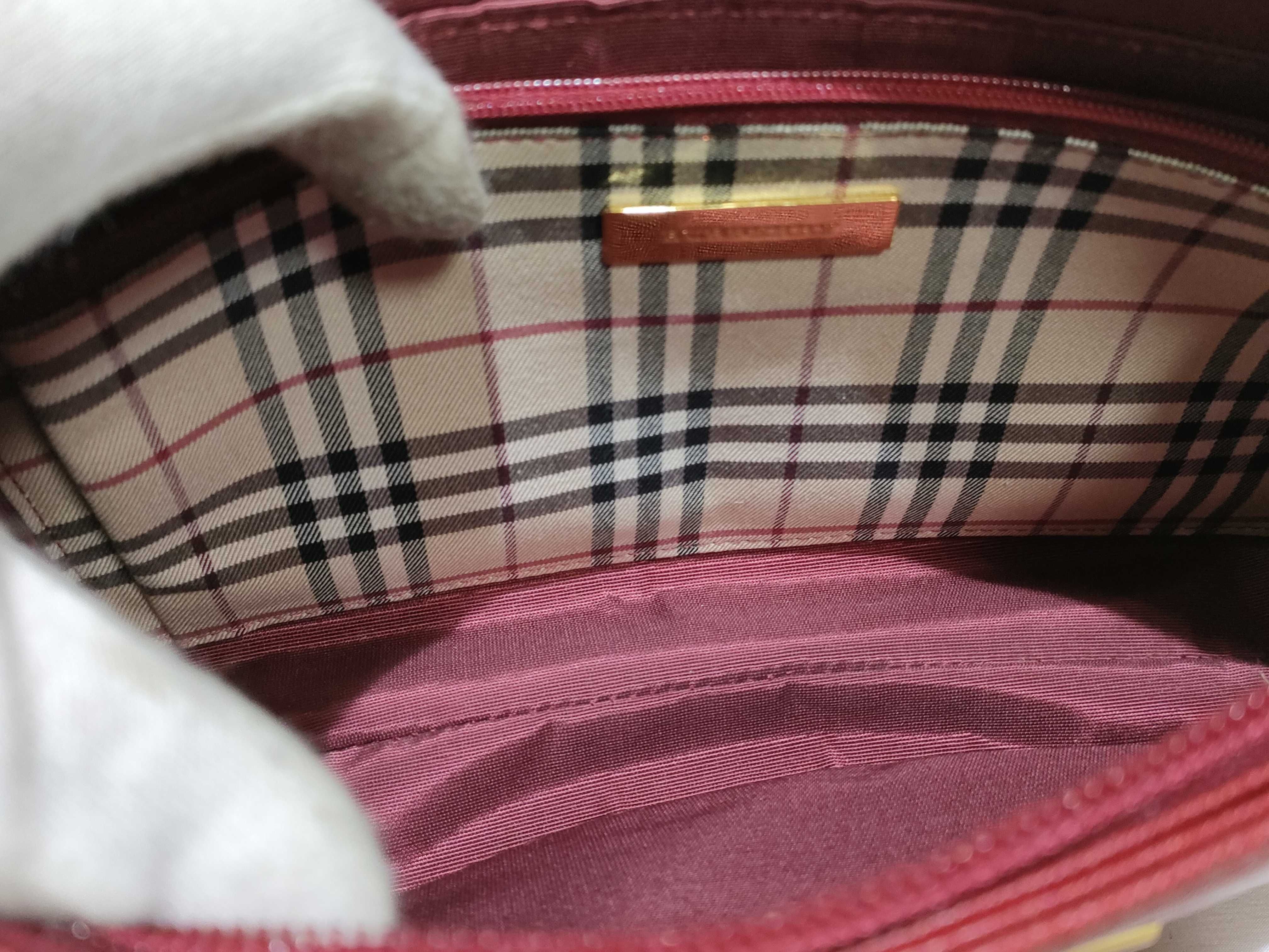 handbag, accessory pouch, leather, Nova Check pattern handbag — view 9
