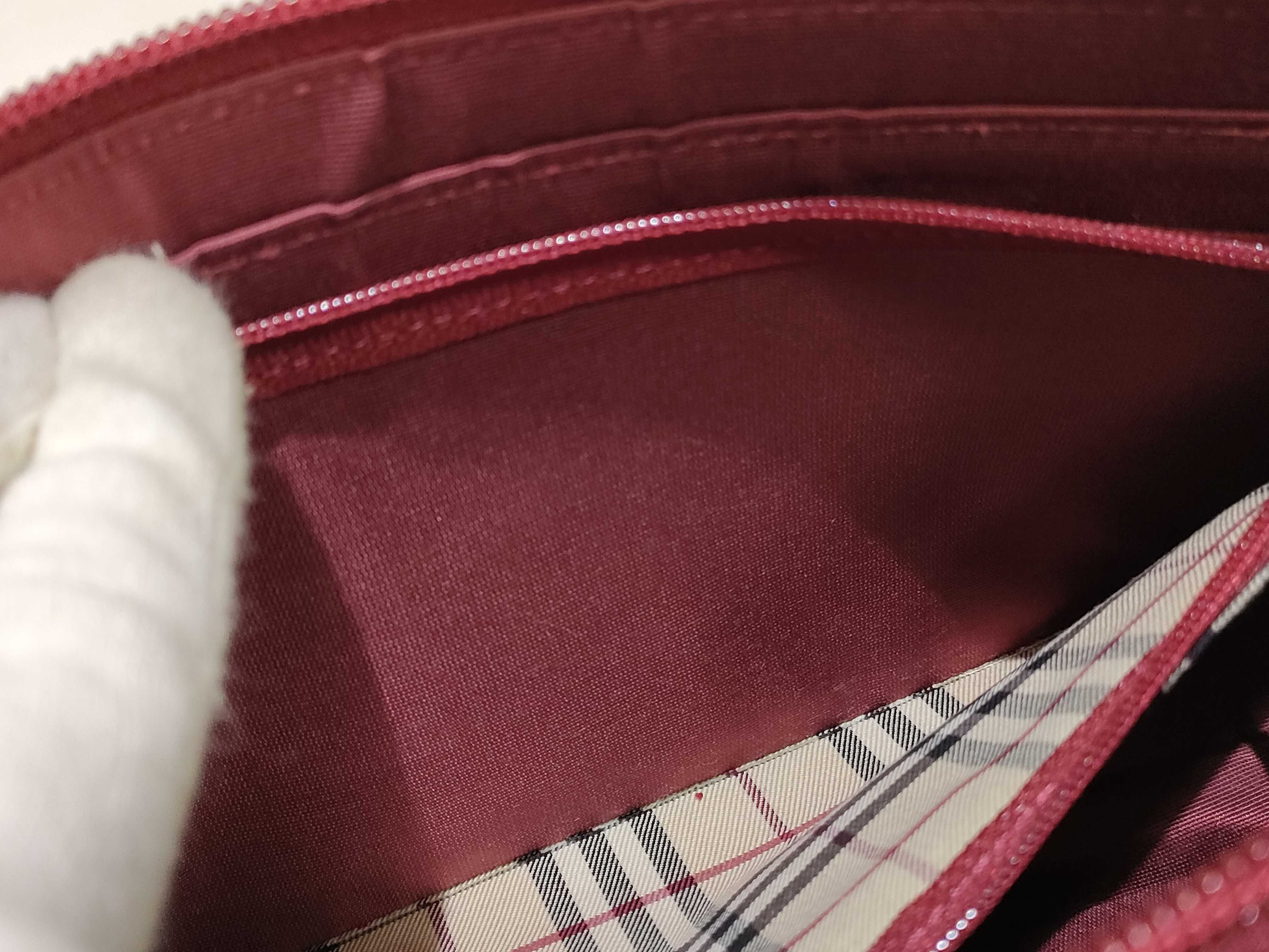 handbag, accessory pouch, leather, Nova Check pattern handbag — view 10
