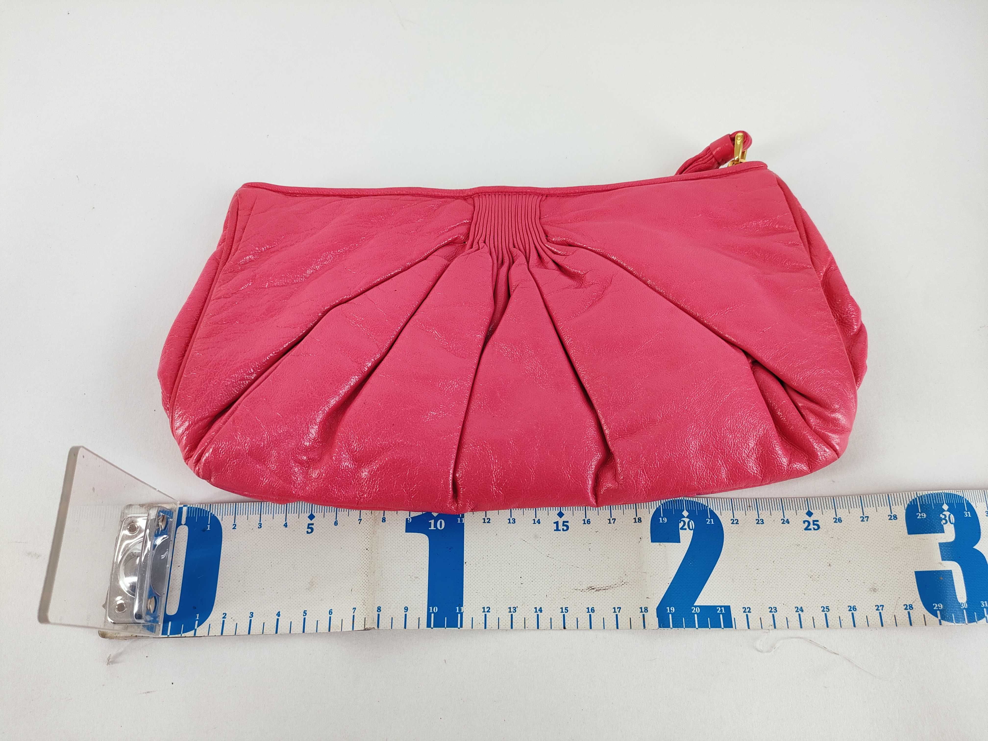leather clutch bag — view 2