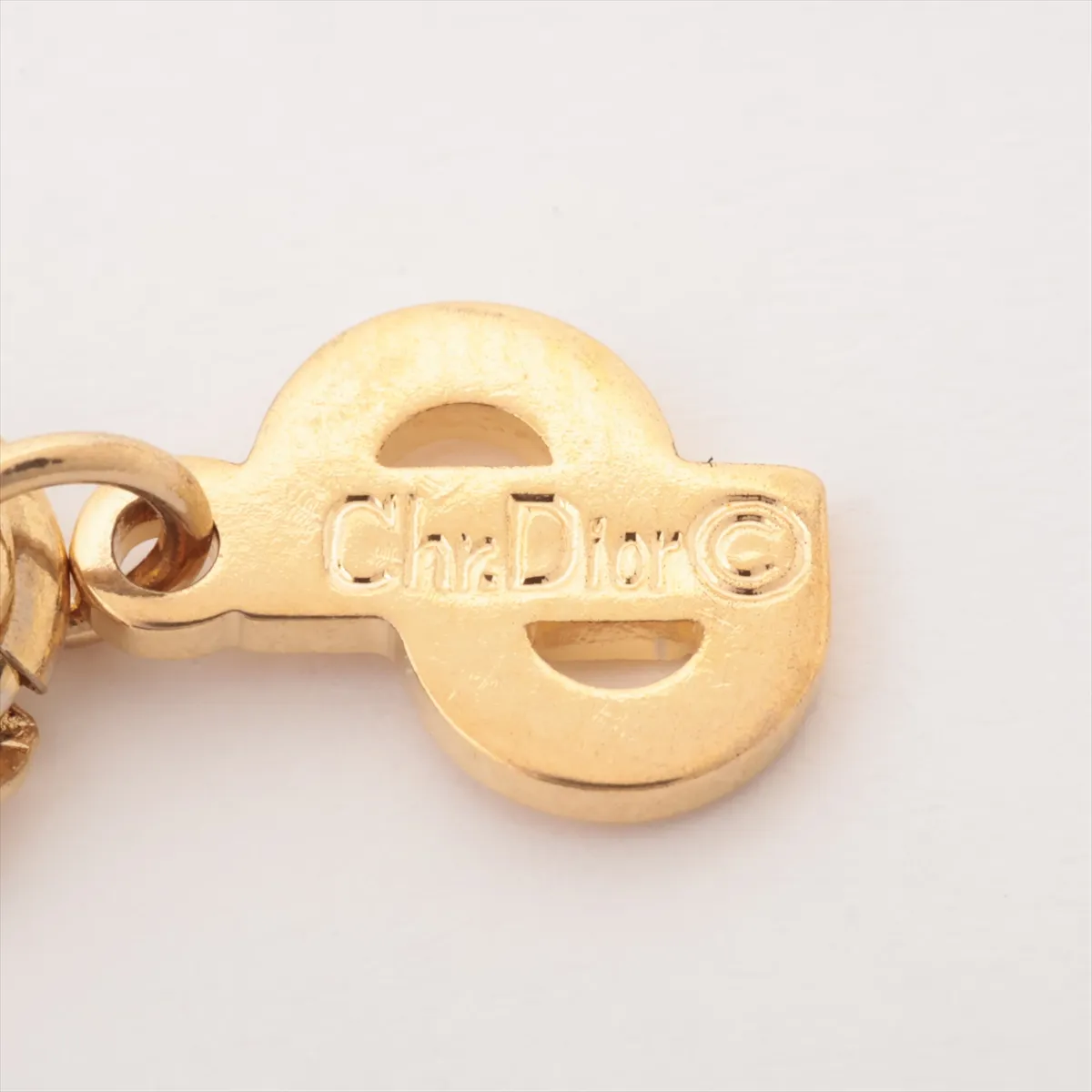 CD logo necklace, GP gold, — view 4