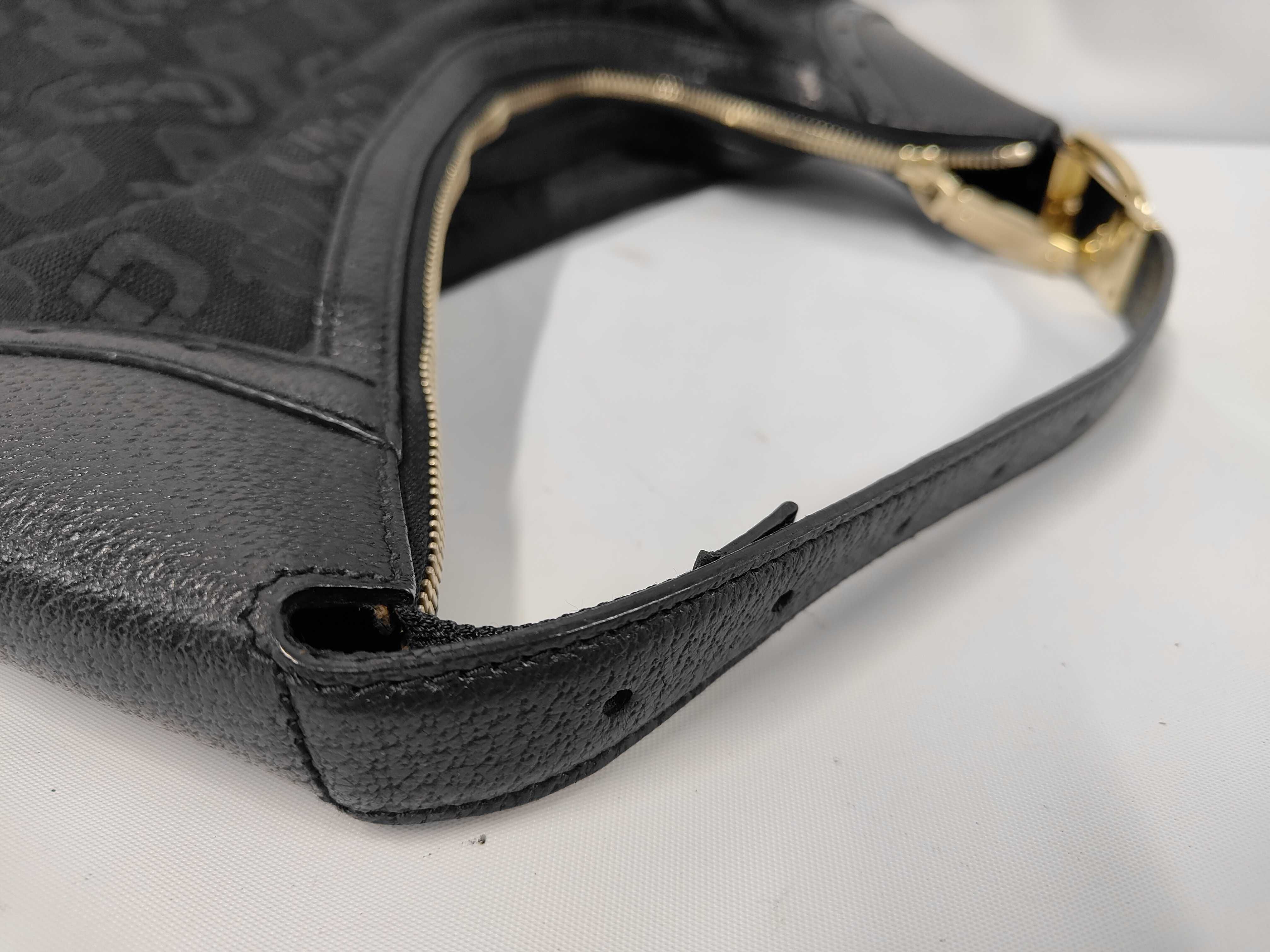 Horsebit One-Shoulder Bag (Black) — view 3