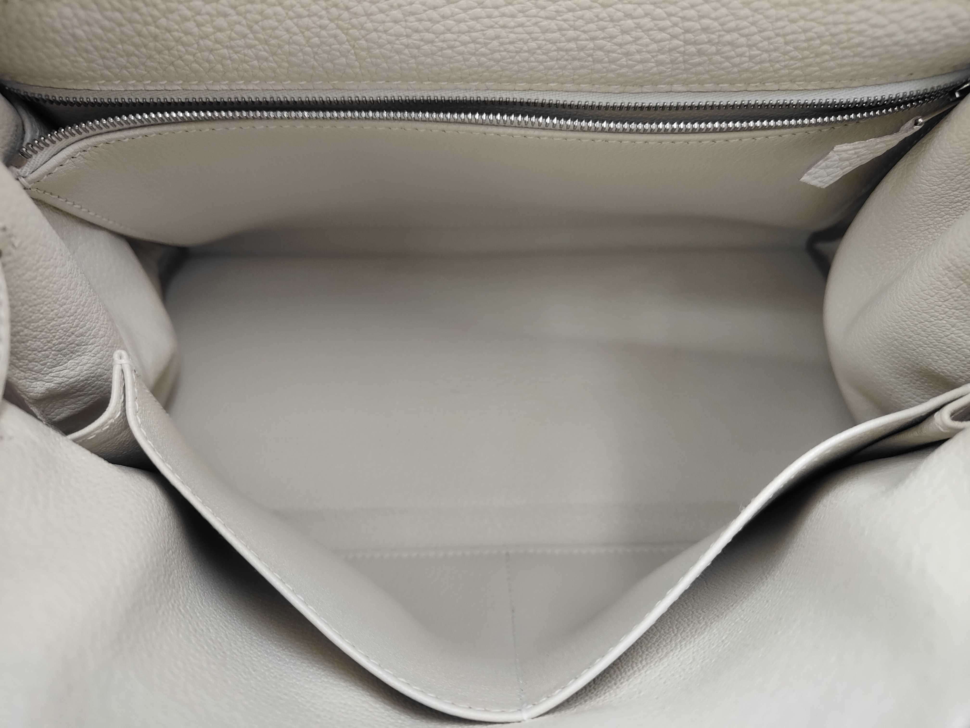 Kelly 28 Togo Leather, Silver Hardware, B Stamp Handbag — view 8