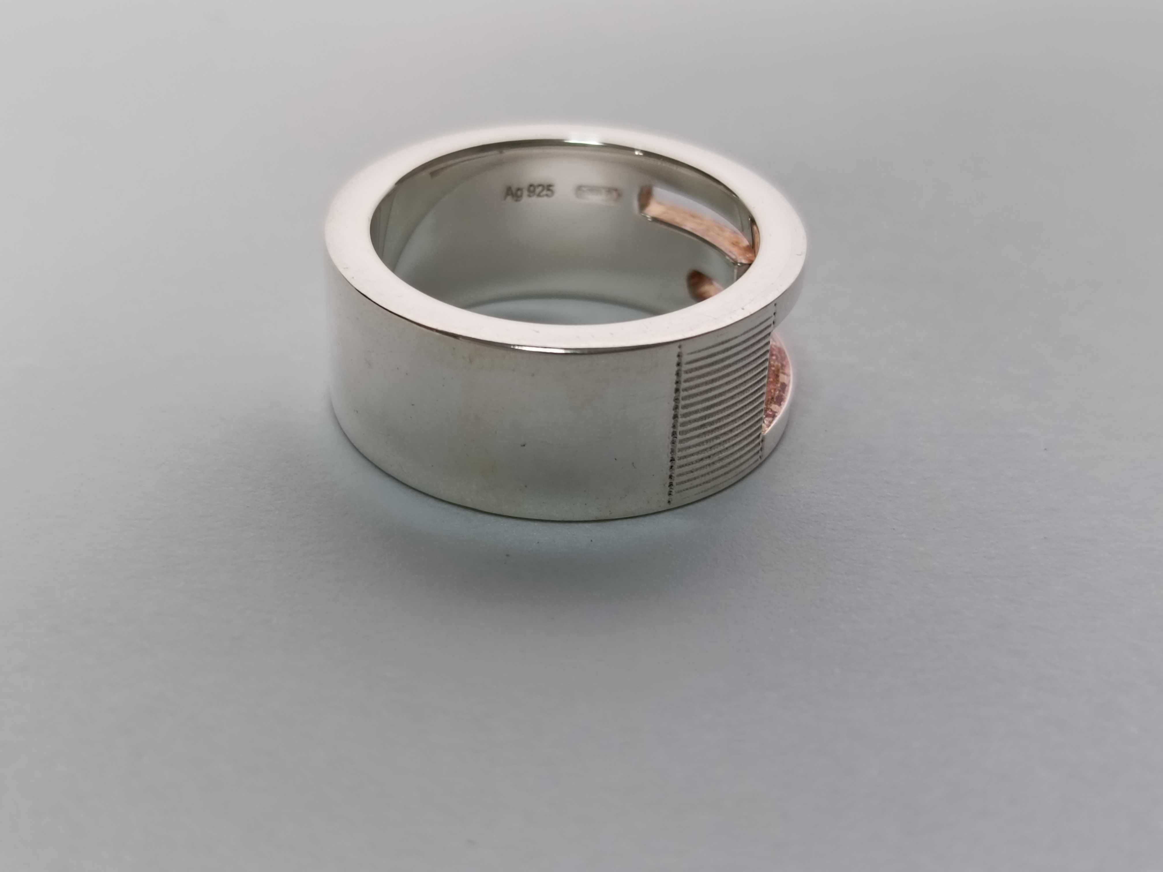 ring, branded G cutout G, 925 sterling silver, size 9, 8g. — view 8