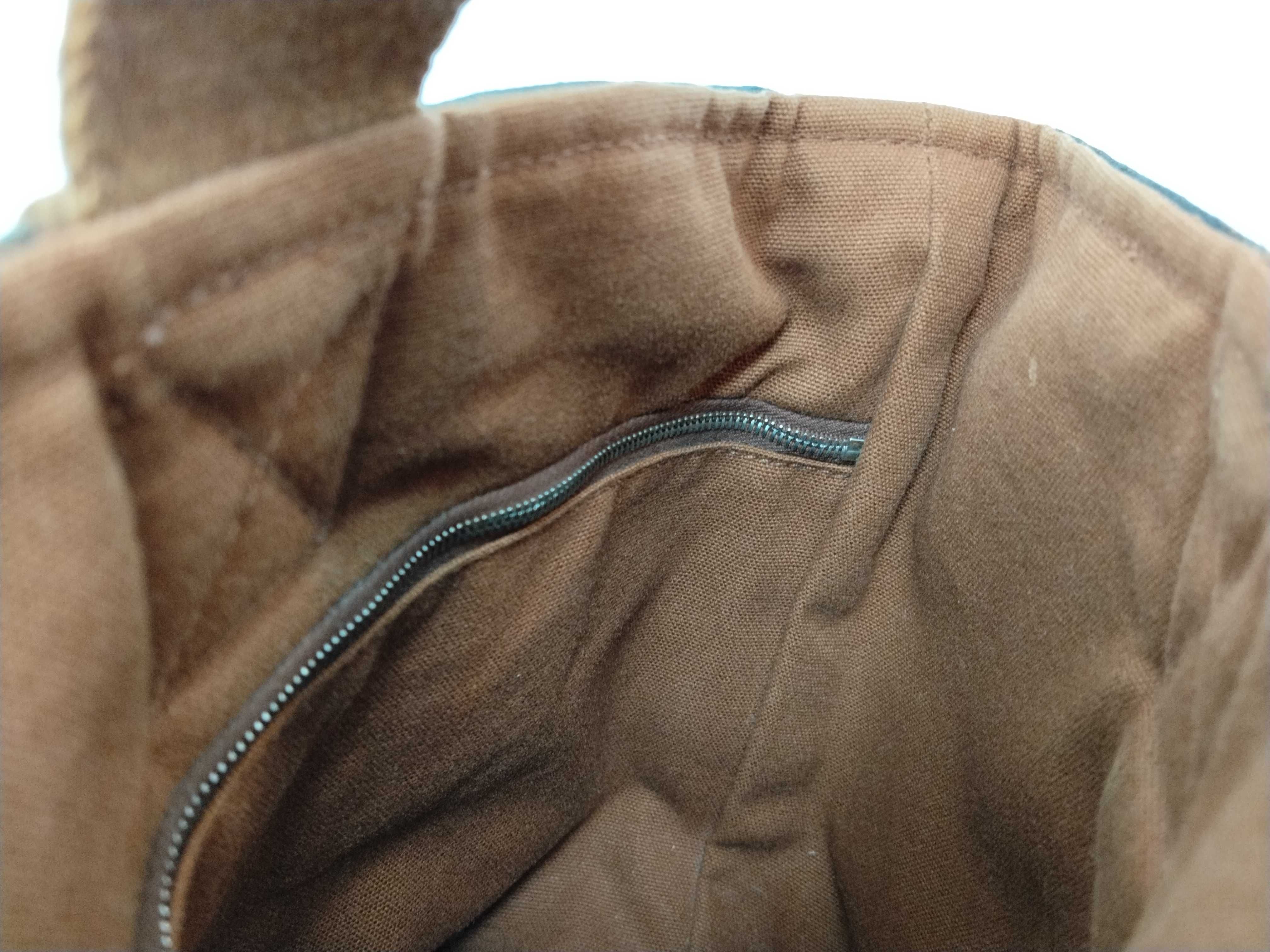 Saxo PM Canvas Brown Silver Hardware Bag Handbag — view 9