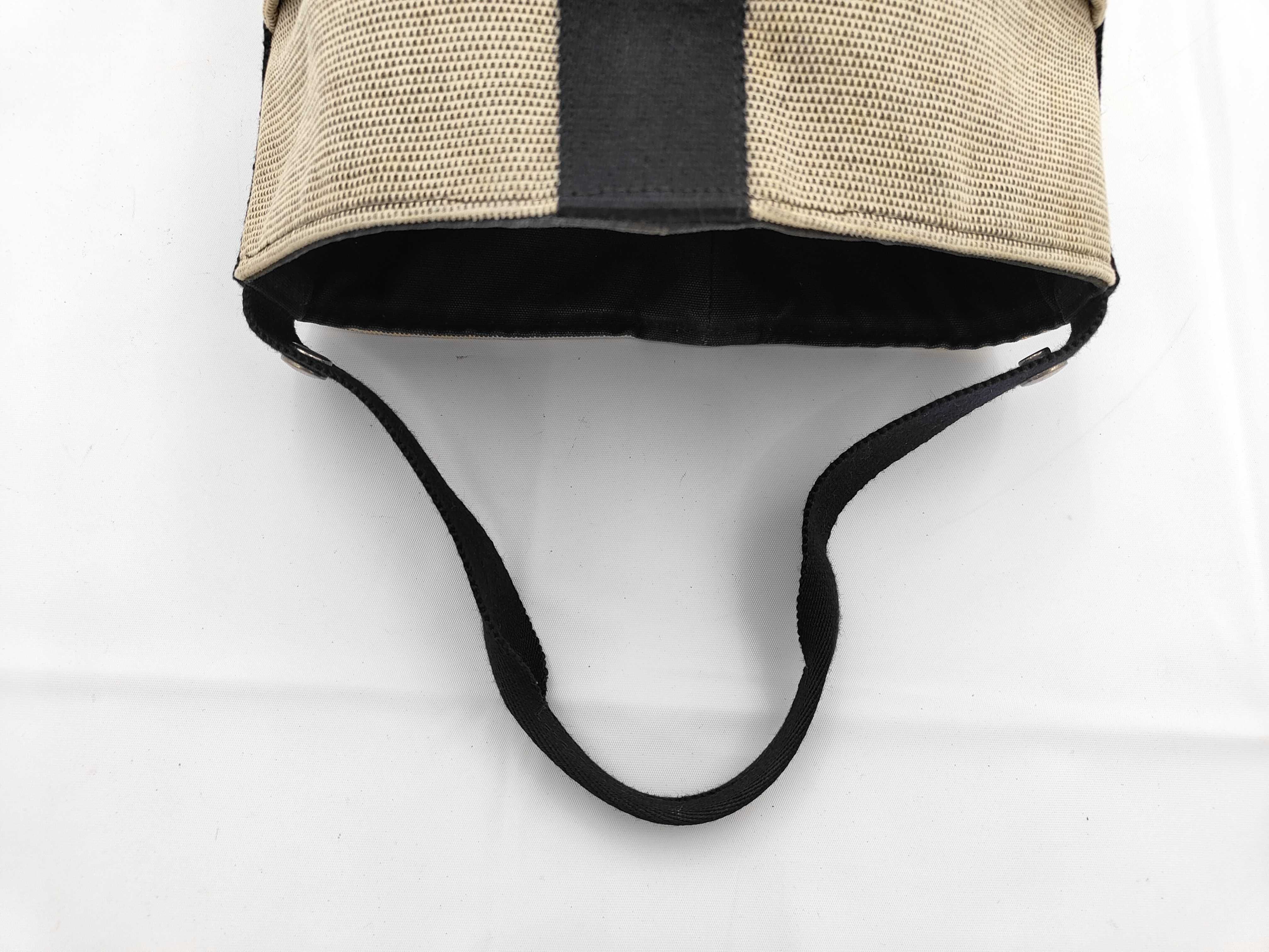 Canvas Saxo PM Beige Handbag with Silver Hardware — view 3