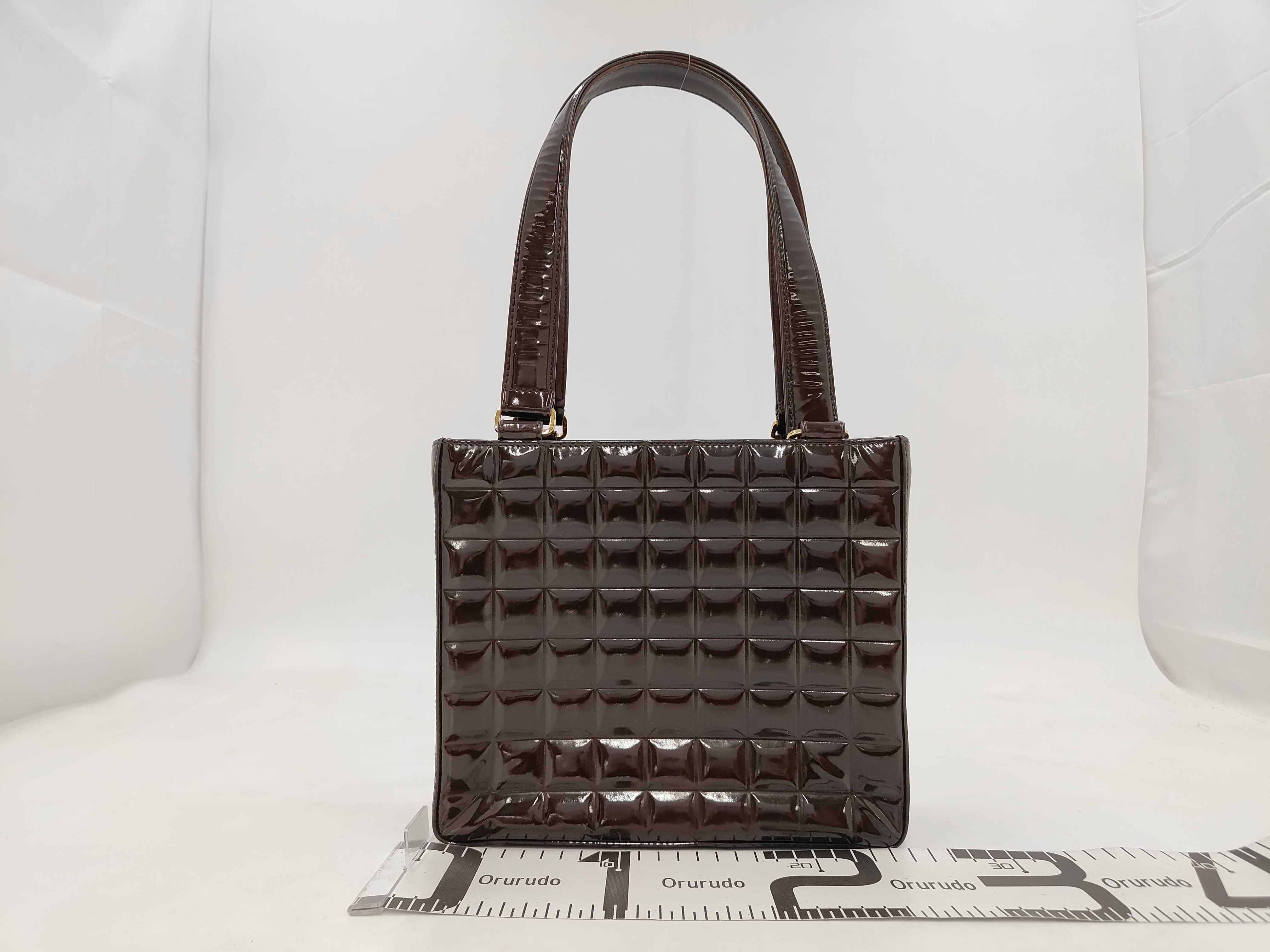Chocolate Bar / 7641017 / Handbag / Enamel Brown Handbag — view 2