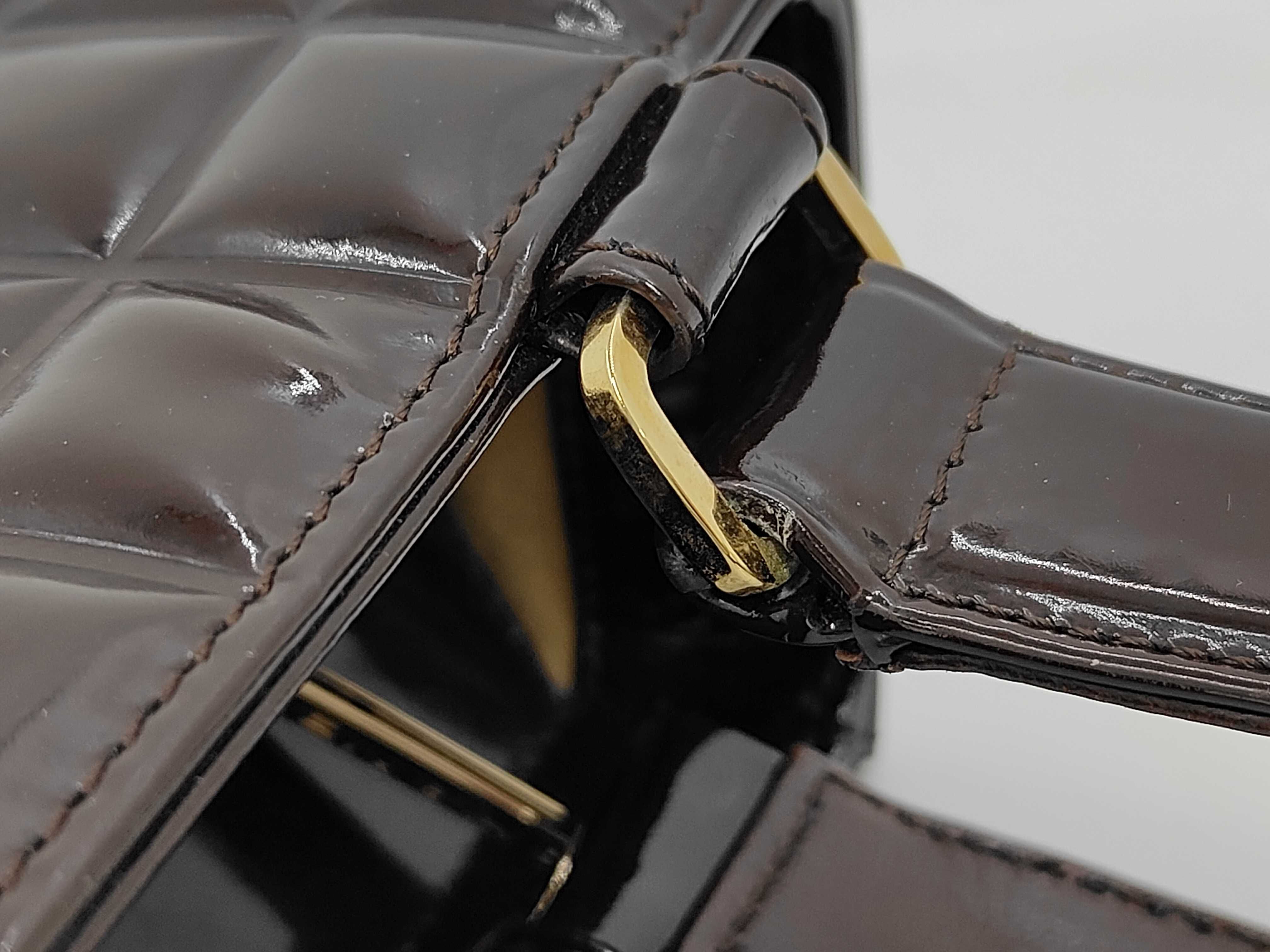 Chocolate Bar / 7641017 / Handbag / Enamel Brown Handbag — view 5