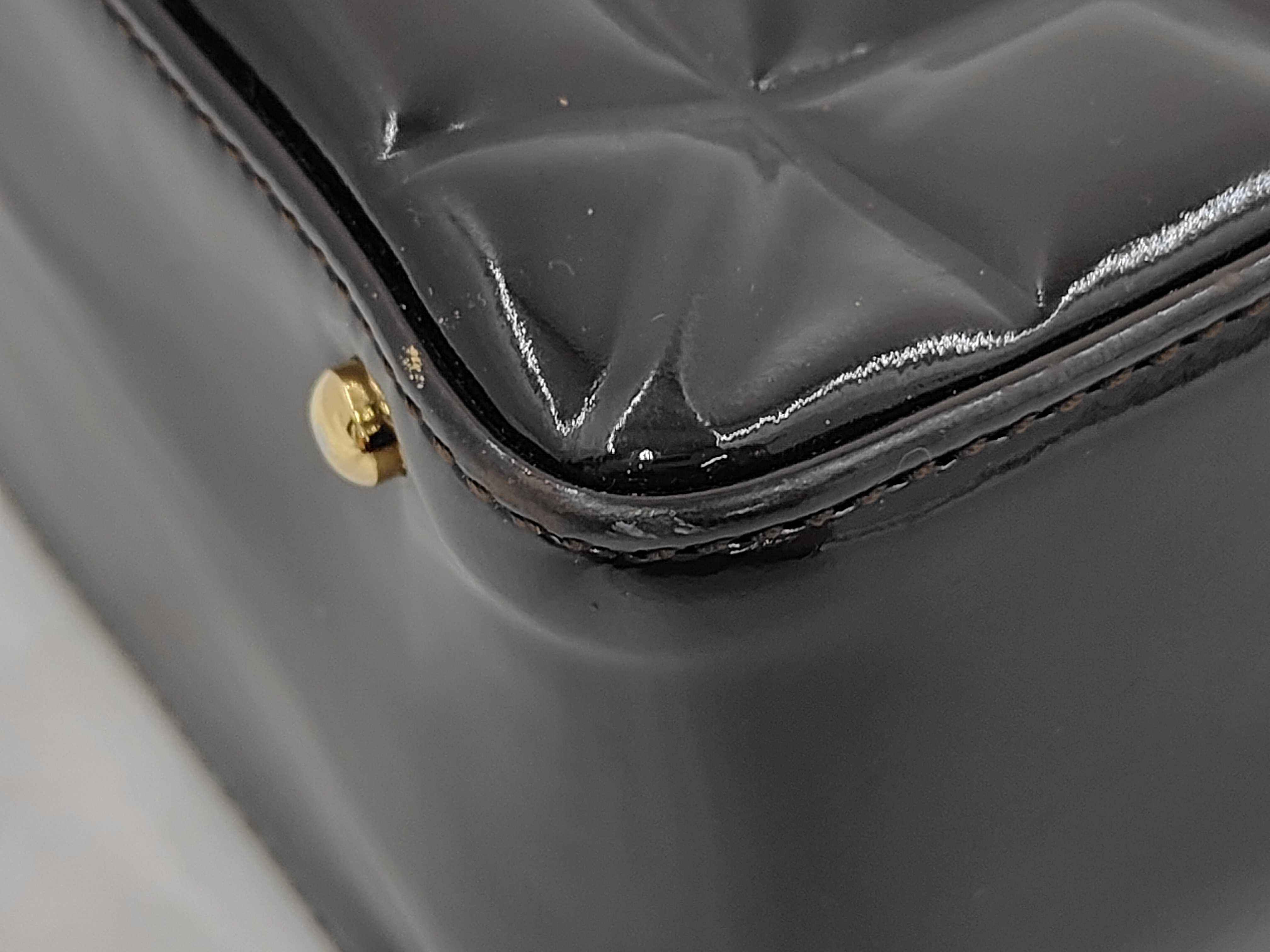 Chocolate Bar / 7641017 / Handbag / Enamel Brown Handbag — view 7