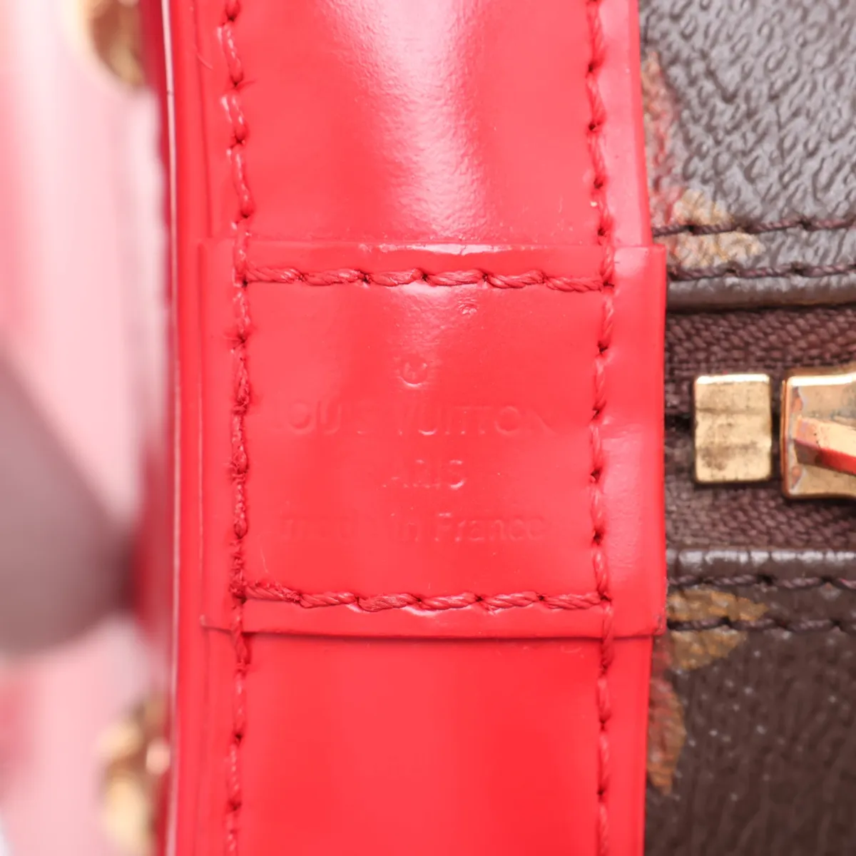 Monogram Totem Alma BB M41659 SN2175 Brown x Red — view 9