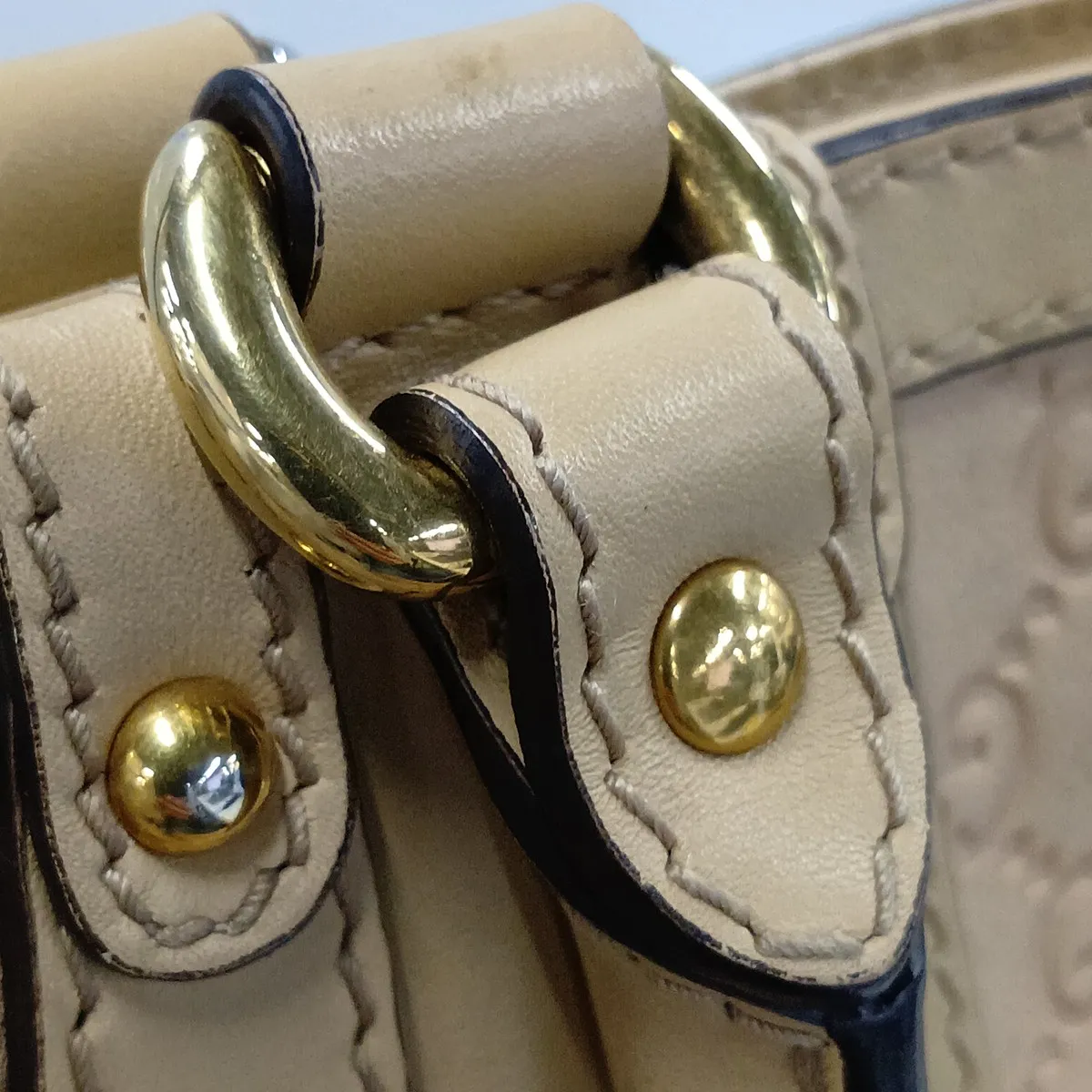 Guccissima 269953 Leather Handbag Beige — view 12