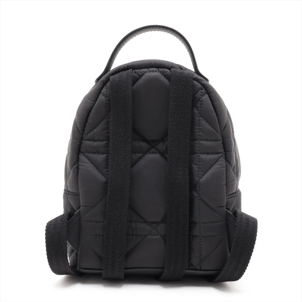 Cannage Nylon Backpack/Rucksack, Black — view 2