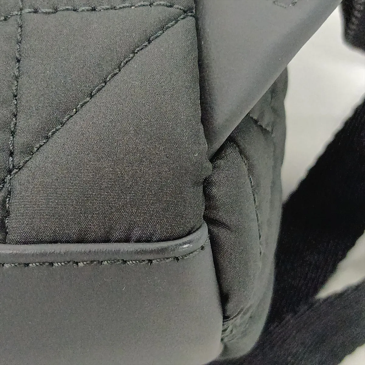 Cannage Nylon Backpack/Rucksack, Black — view 11