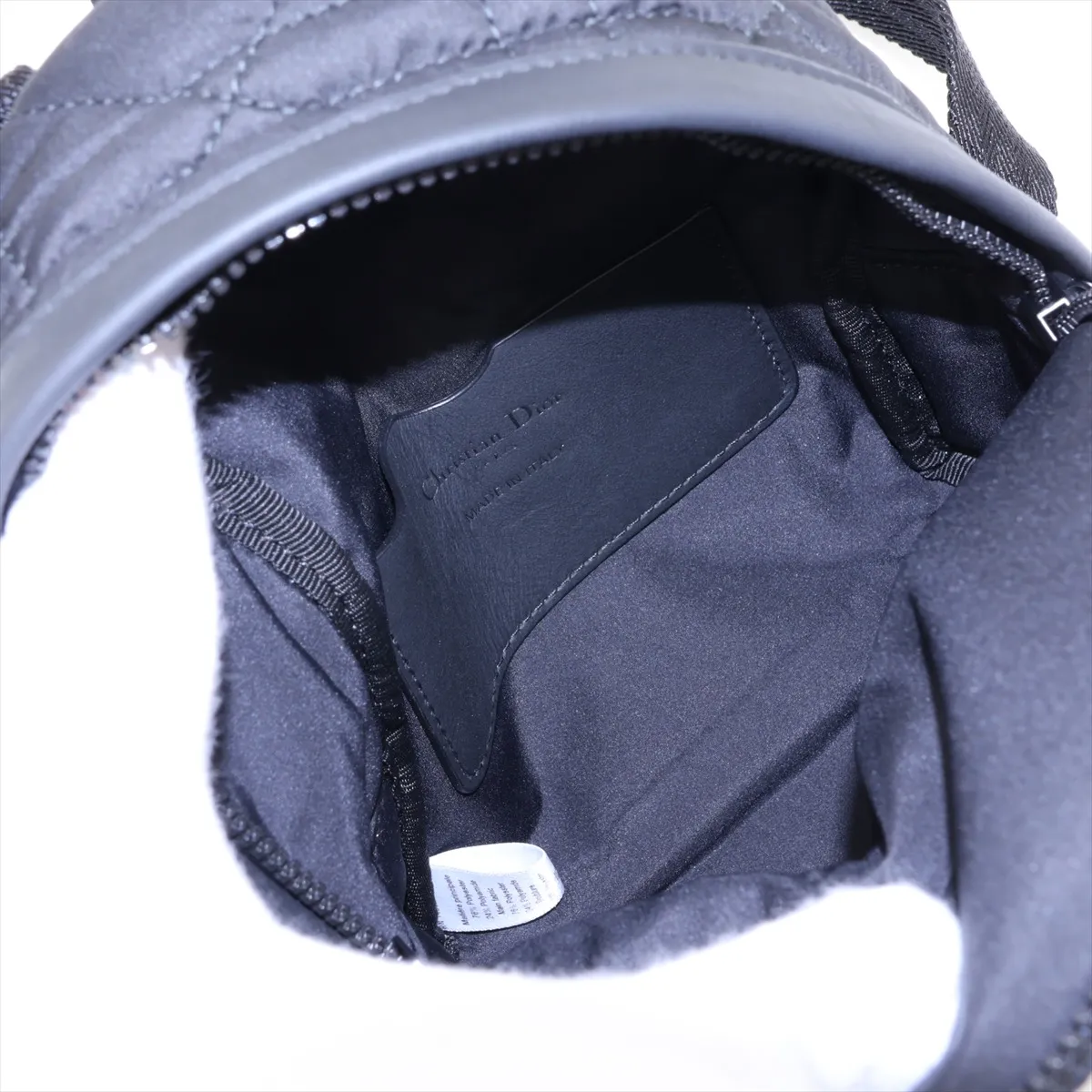 Cannage Nylon Backpack/Rucksack, Black — view 7