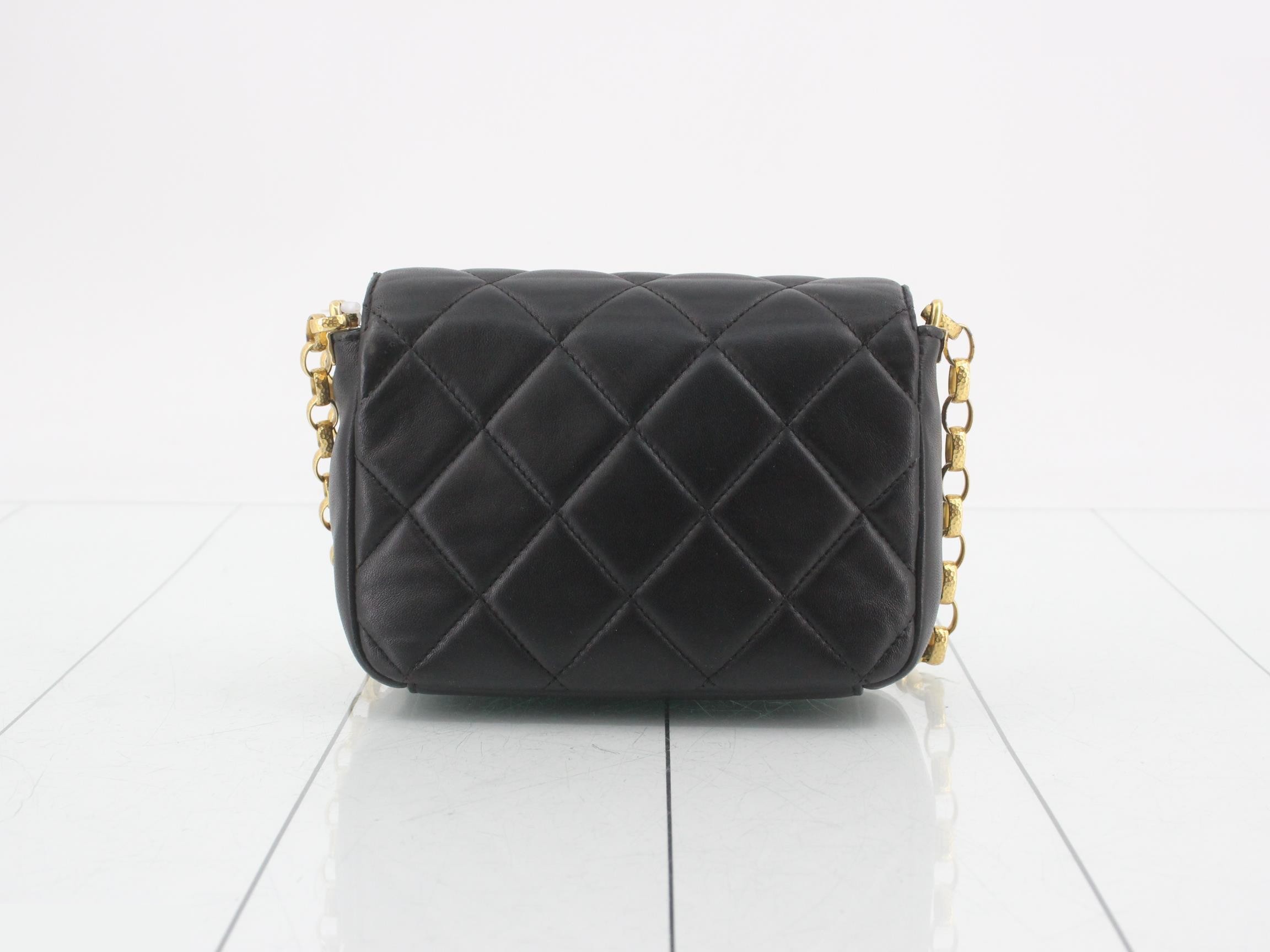 Matelassé Lambskin Chain Shoulder Bag — view 2