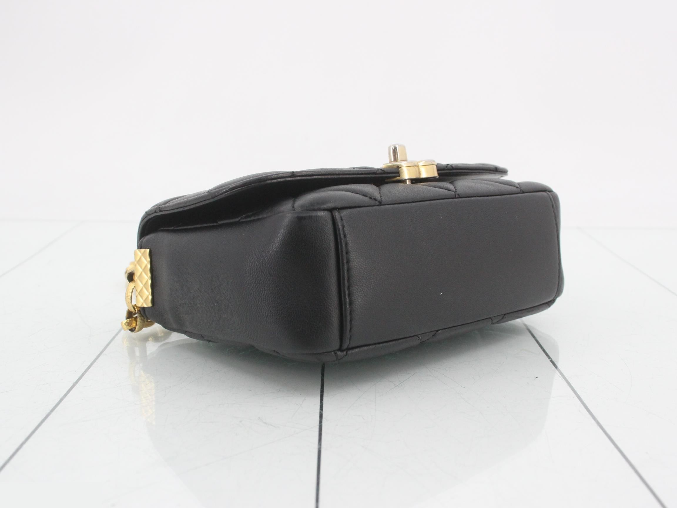 Matelassé Lambskin Chain Shoulder Bag — view 5