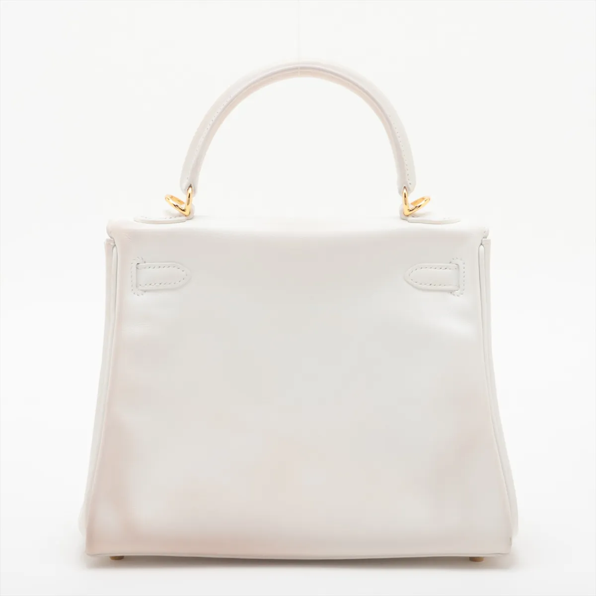 [Individually packaged] Hermes Kelly 25 Retournée Veau Swift New White Gold Hardware W: 2024 — view 2