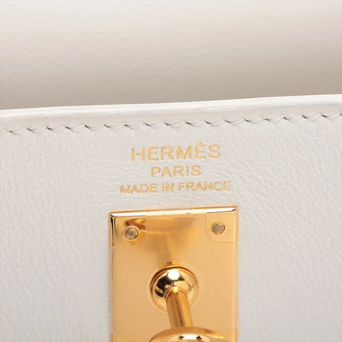 [Individually packaged] Hermes Kelly 25 Retournée Veau Swift New White Gold Hardware W: 2024 — view 11