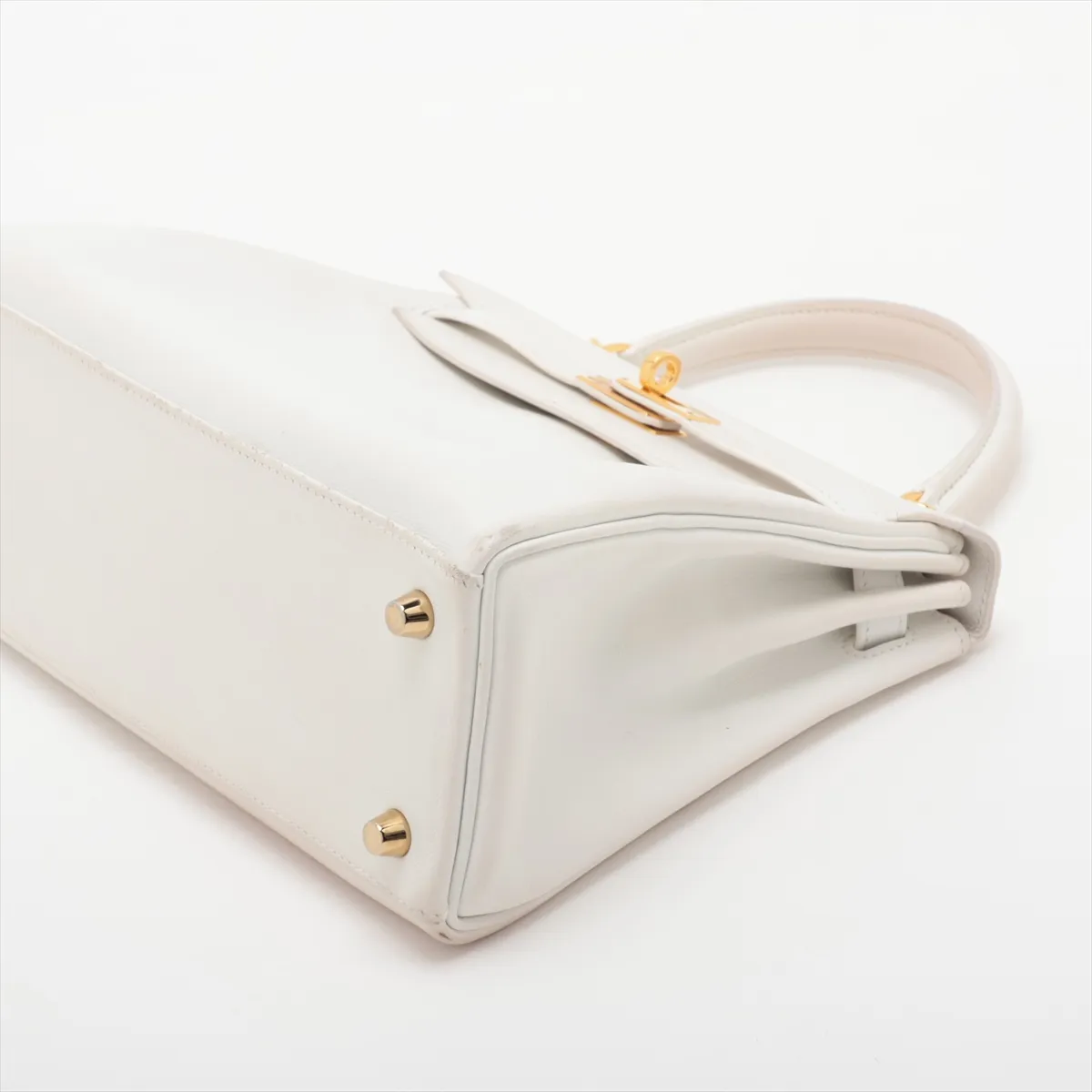 [Individually packaged] Hermes Kelly 25 Retournée Veau Swift New White Gold Hardware W: 2024 — view 3