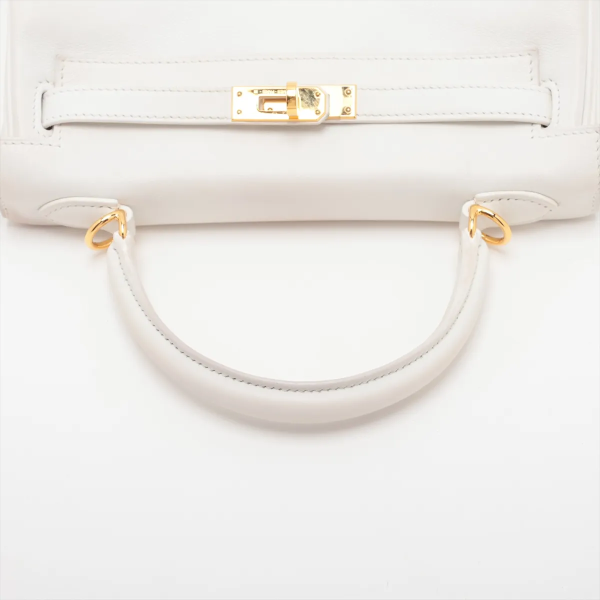 [Individually packaged] Hermes Kelly 25 Retournée Veau Swift New White Gold Hardware W: 2024 — view 5