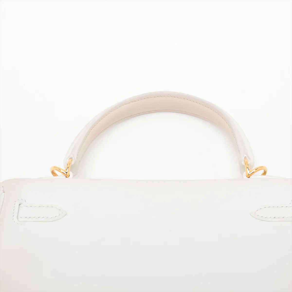 [Individually packaged] Hermes Kelly 25 Retournée Veau Swift New White Gold Hardware W: 2024 — view 6