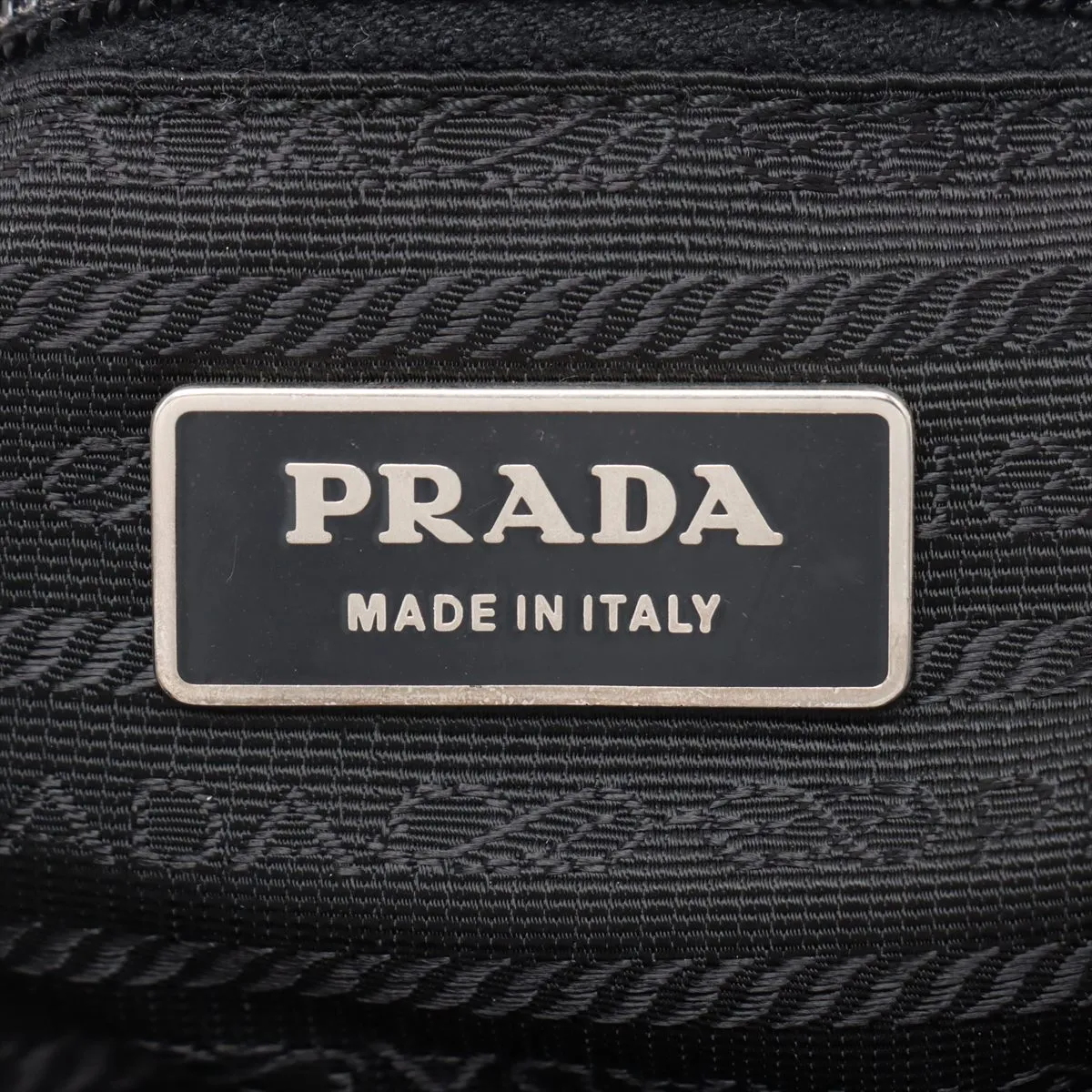 Tessuto Nylon x Leather Shoulder Bag Black — view 9