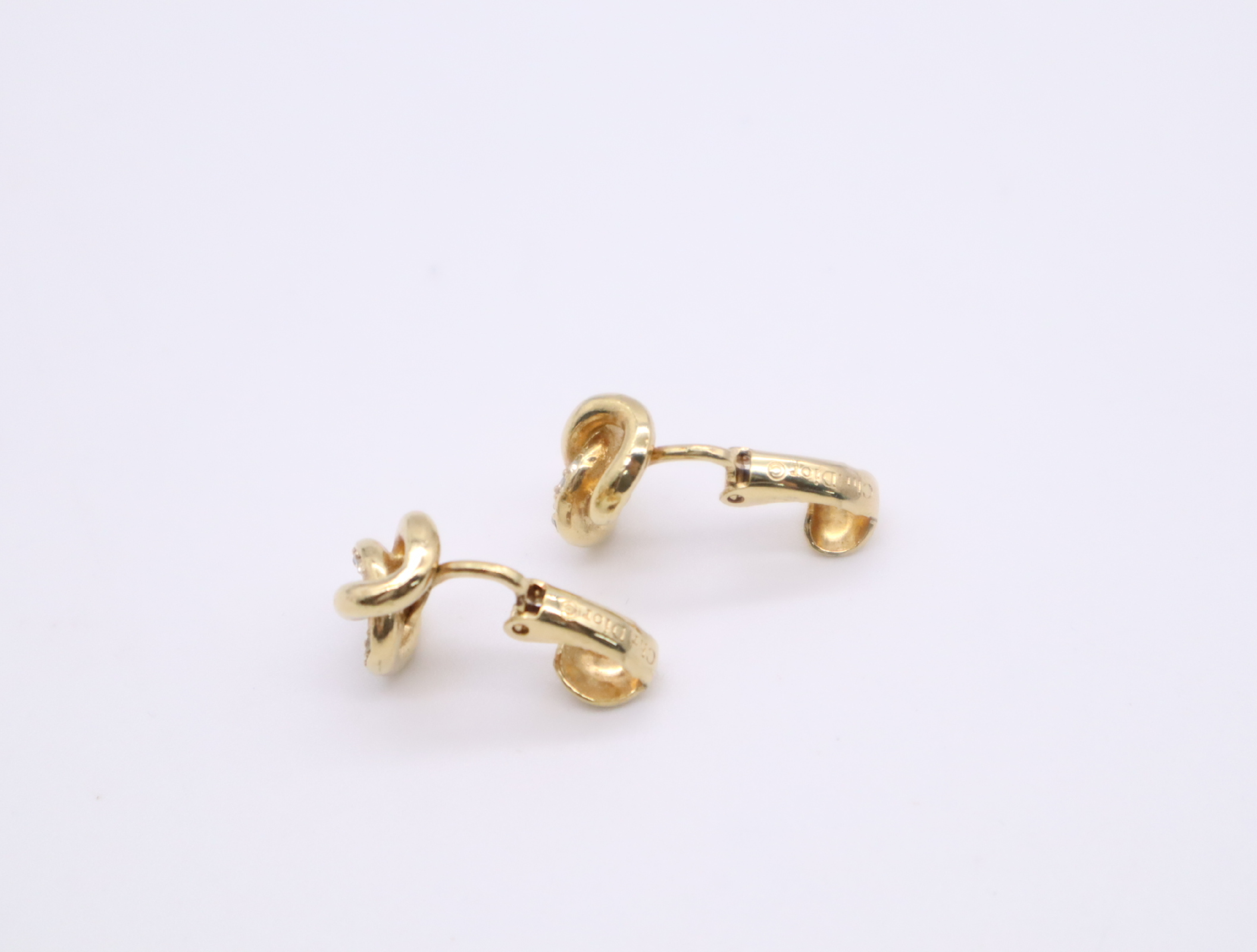 GP/Rhinestone Twist Chain Motif Earrings — view 3