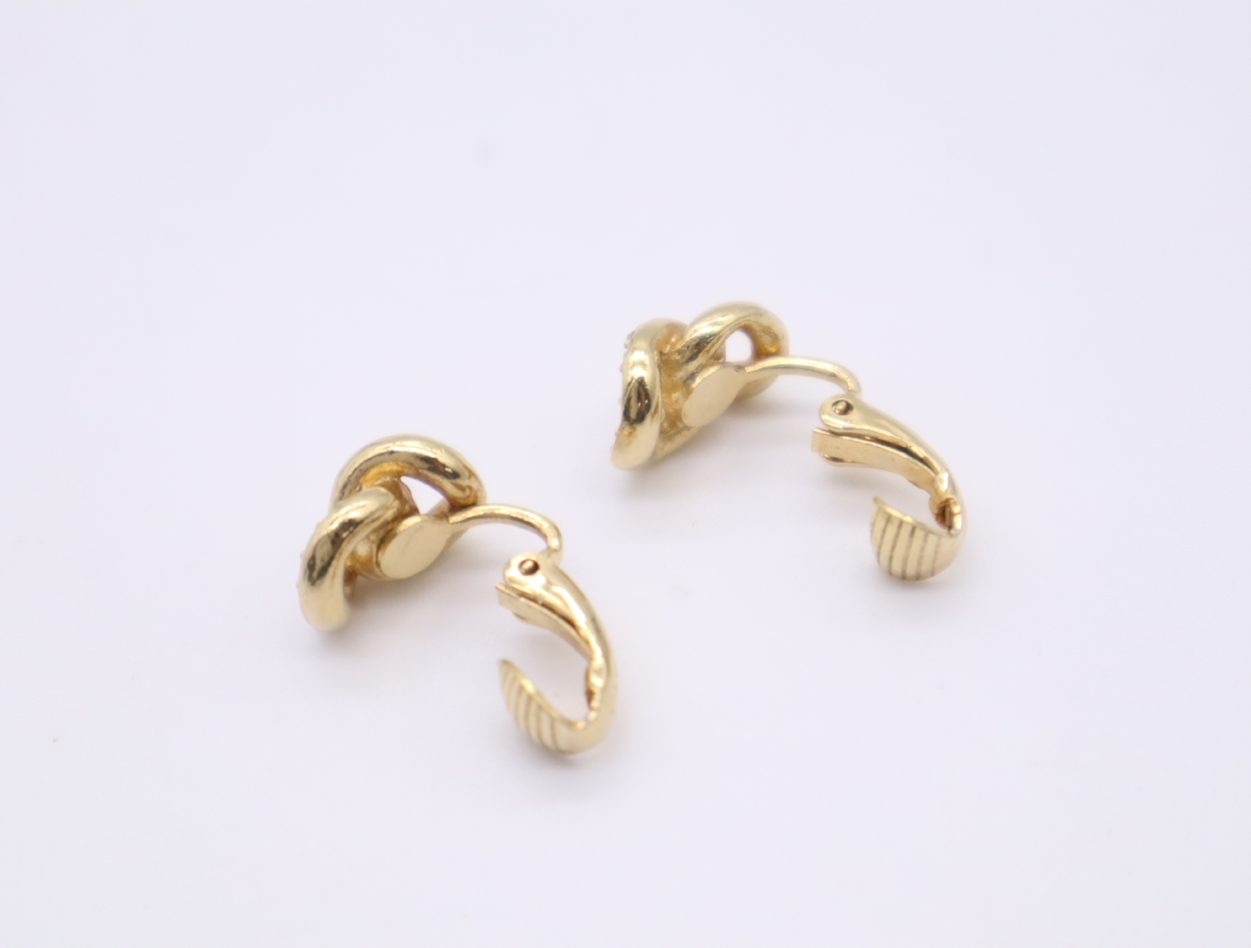 GP/Rhinestone Twist Chain Motif Earrings — view 4