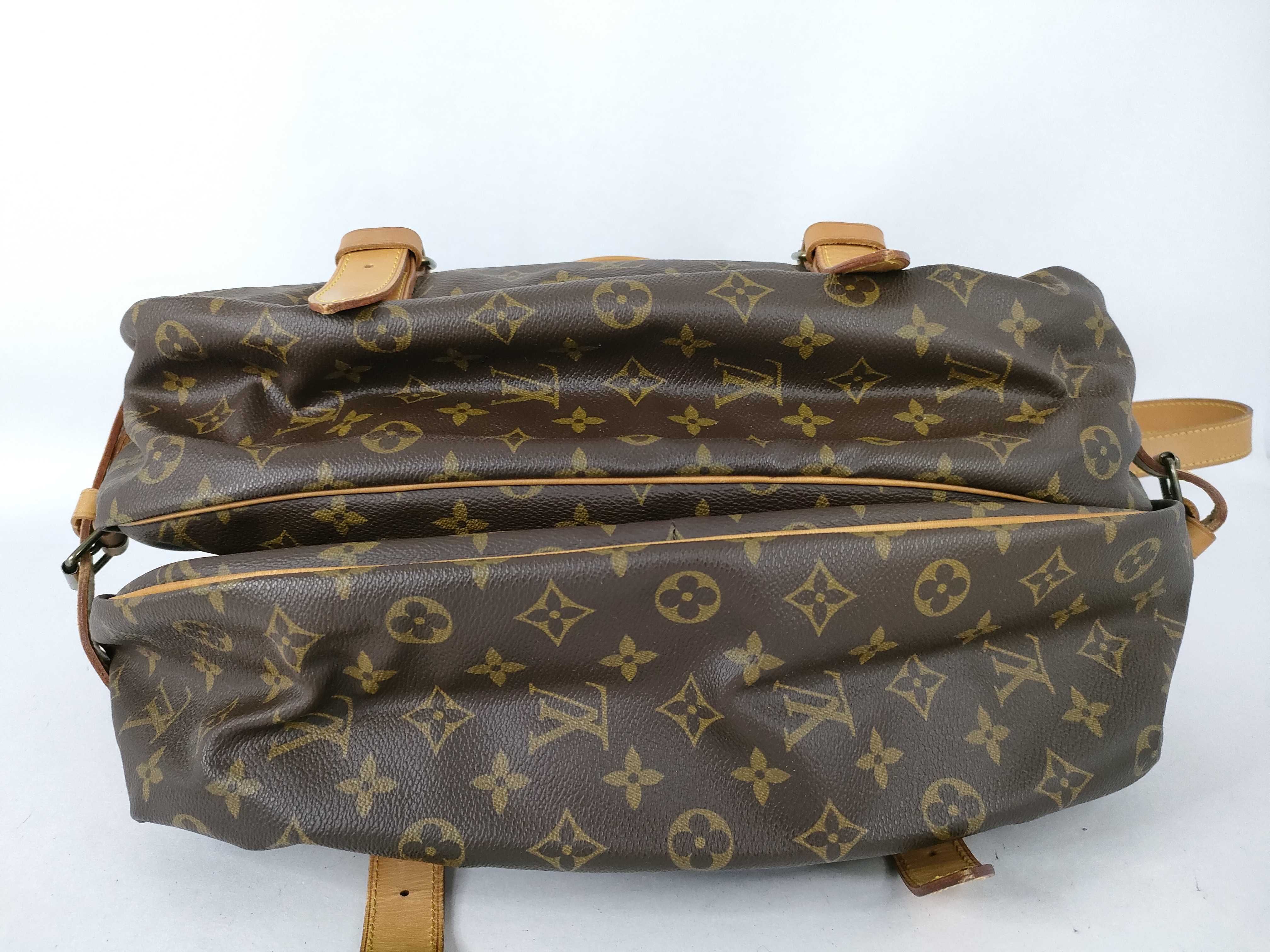 Monogram Saumur Brown Shoulder Bag — view 7