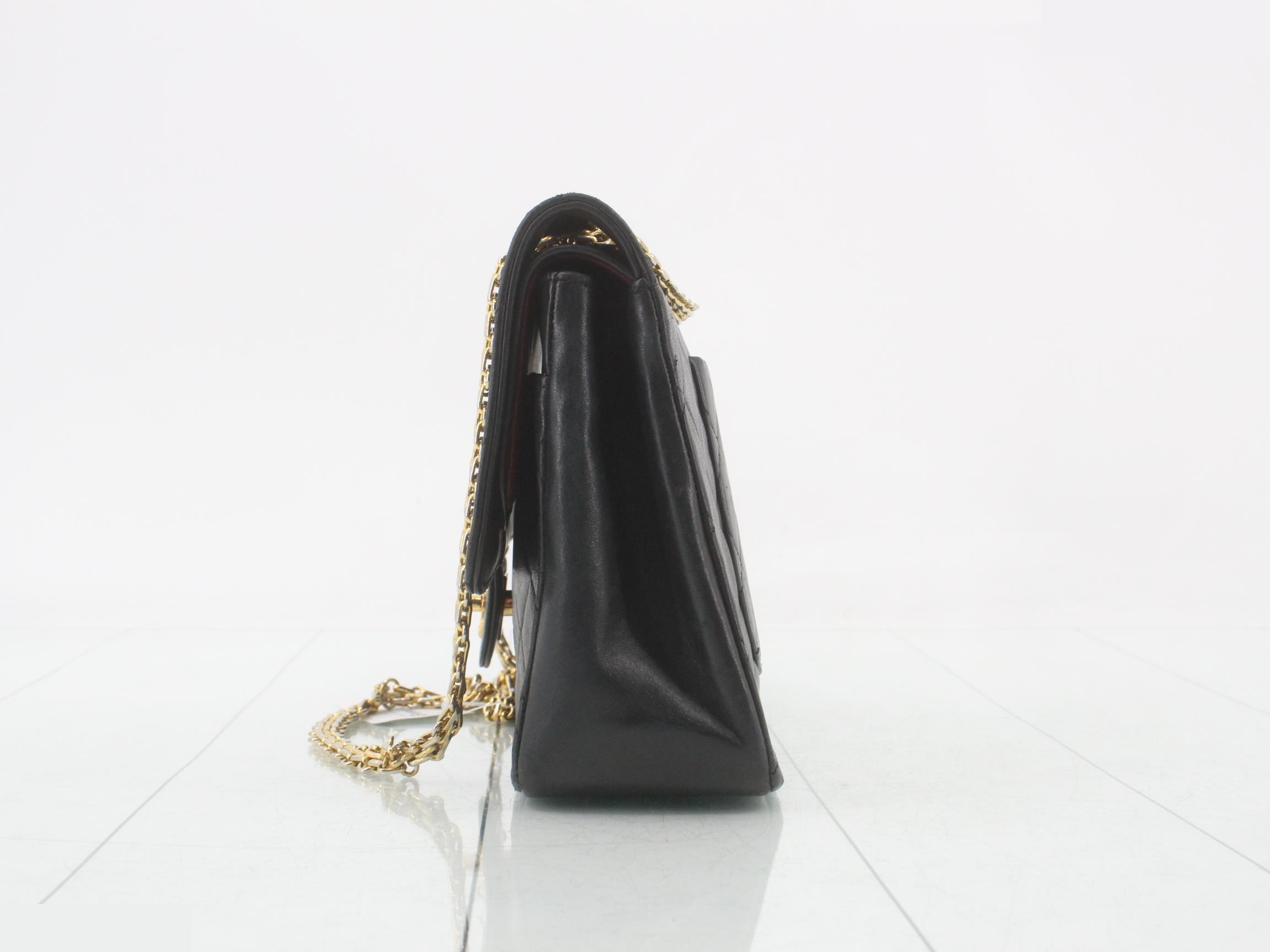 Chanel Lambskin Chain Shoulder Bag, Matelassé — view 3