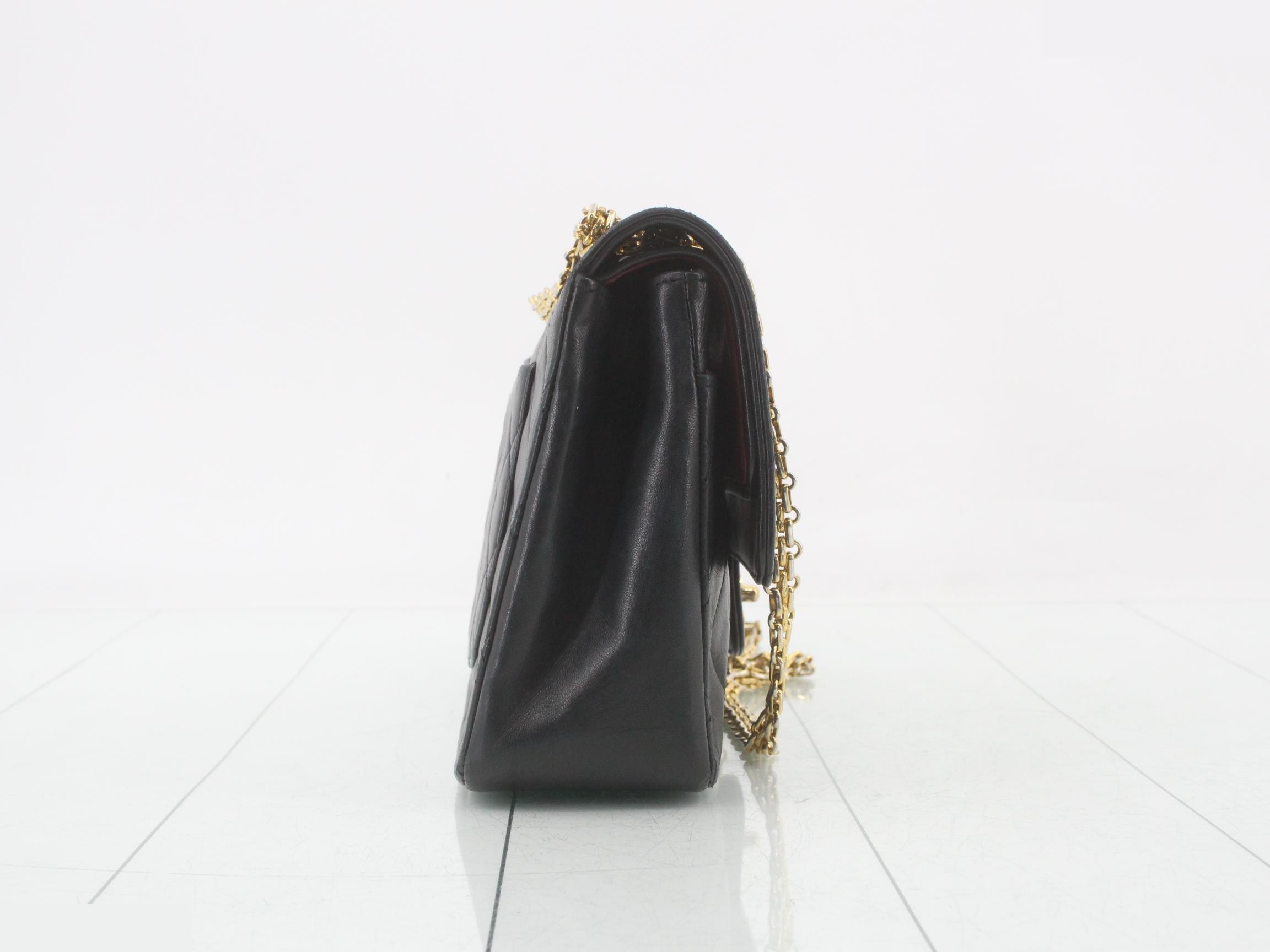Chanel Lambskin Chain Shoulder Bag, Matelassé — view 4