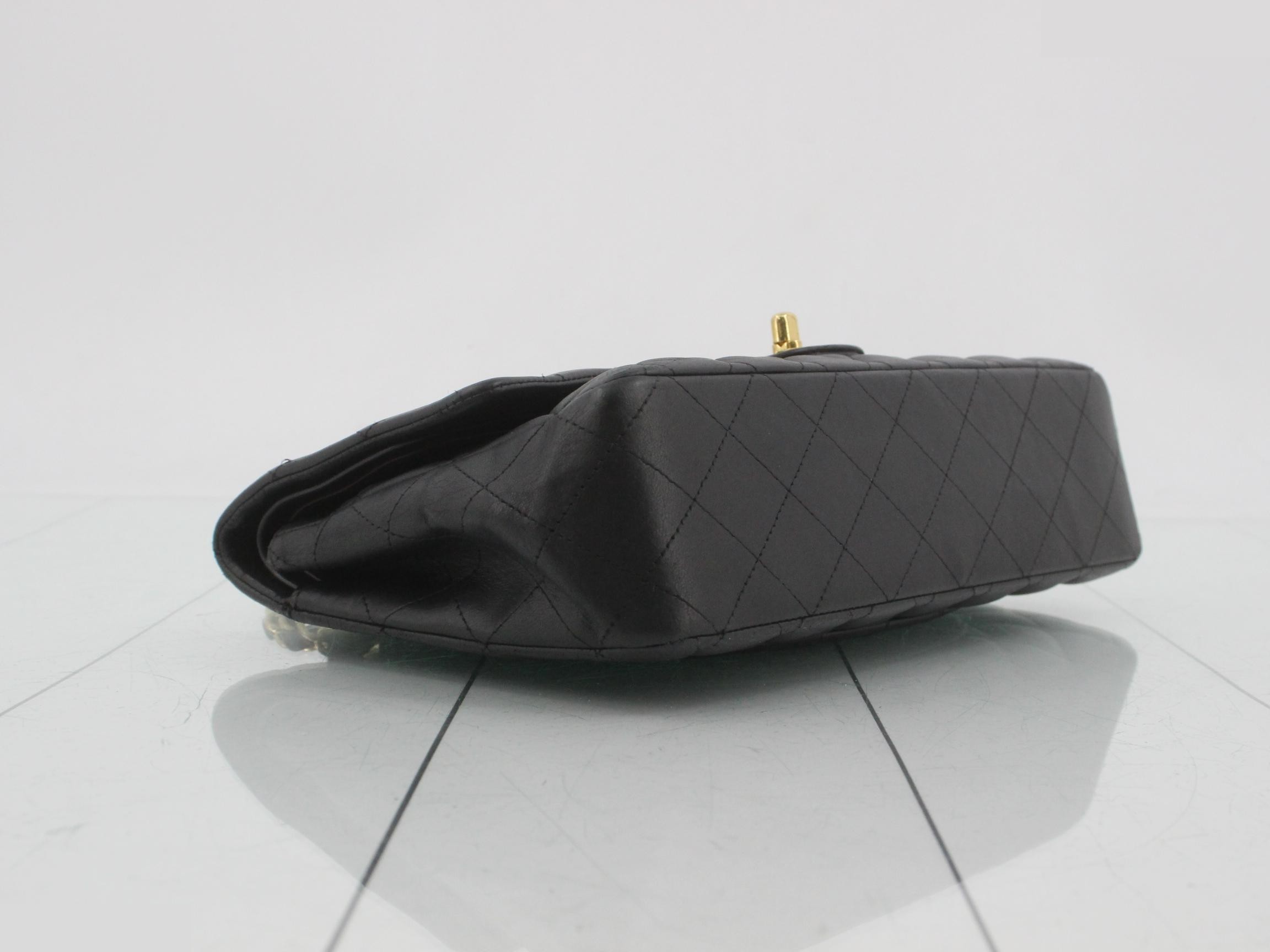 Matelassé Classic Flap Shoulder Bag, Medium, Lambskin — view 5