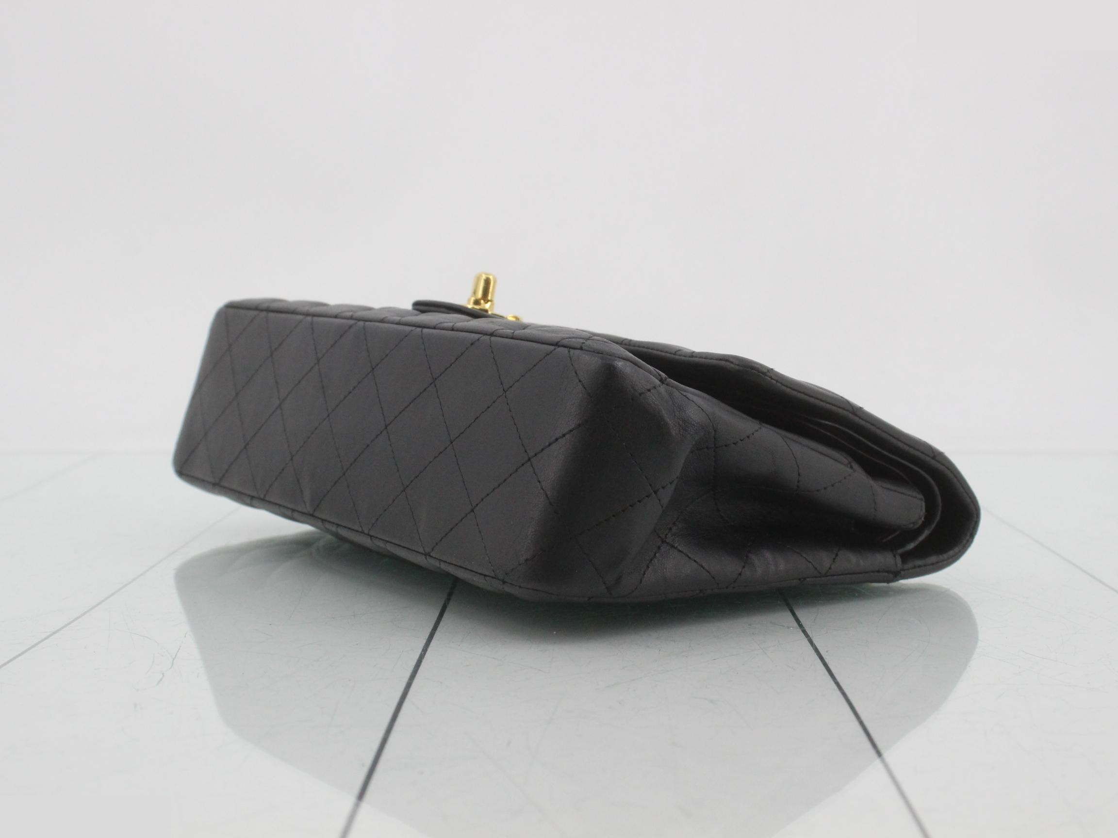 Matelassé Classic Flap Shoulder Bag, Medium, Lambskin — view 6