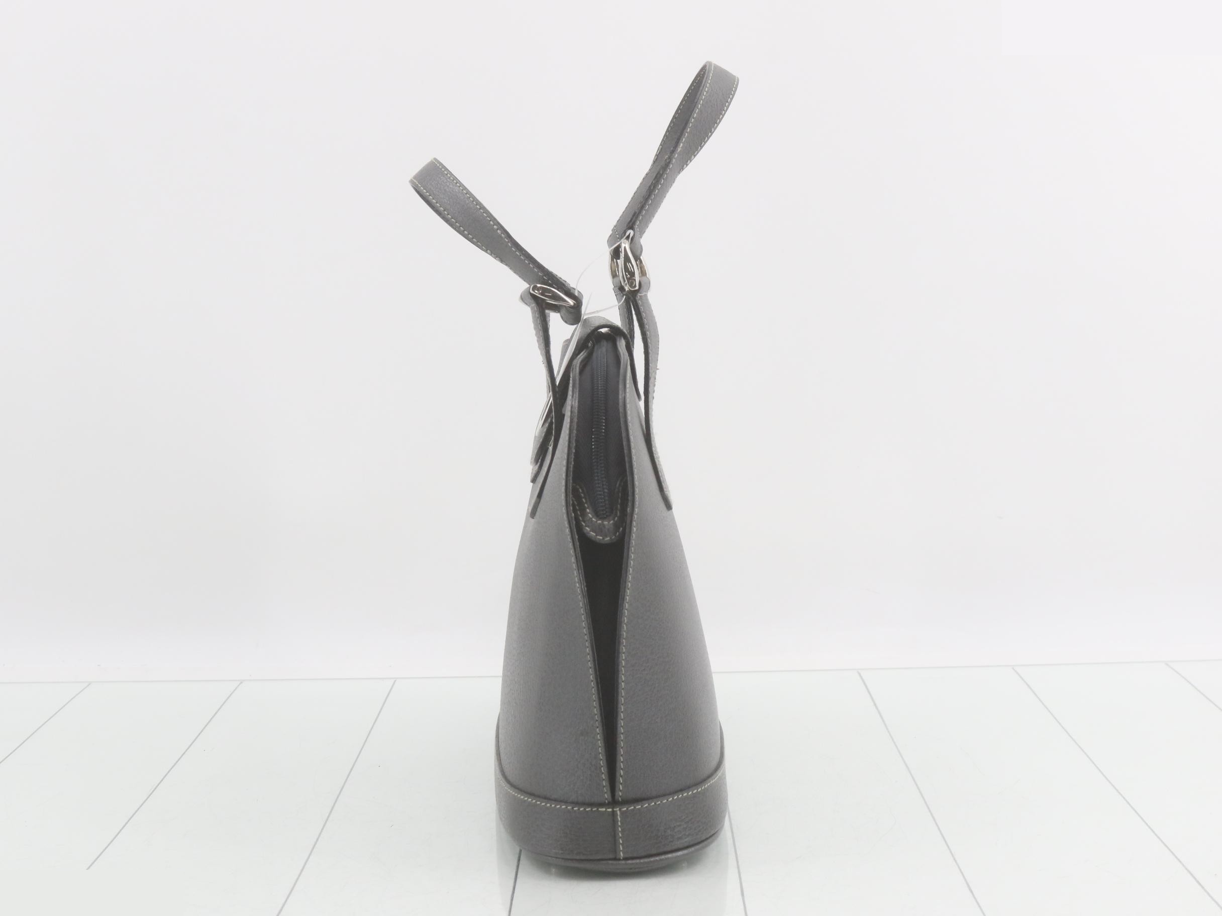 Leather, Gray, W29.5 H23 D11 — view 3