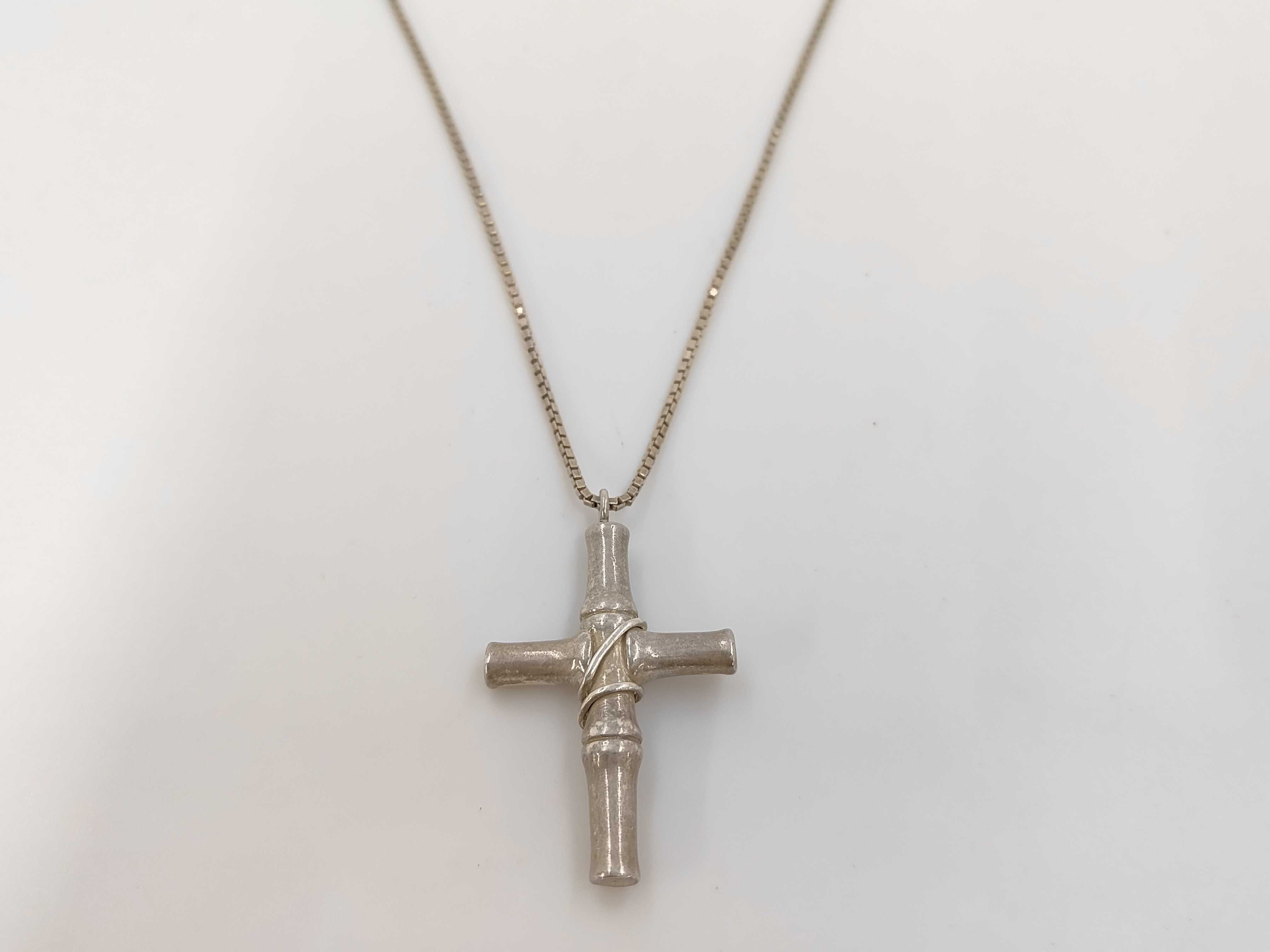 Bamboo Necklace Cross SV925 23.0g Necklace — view 2