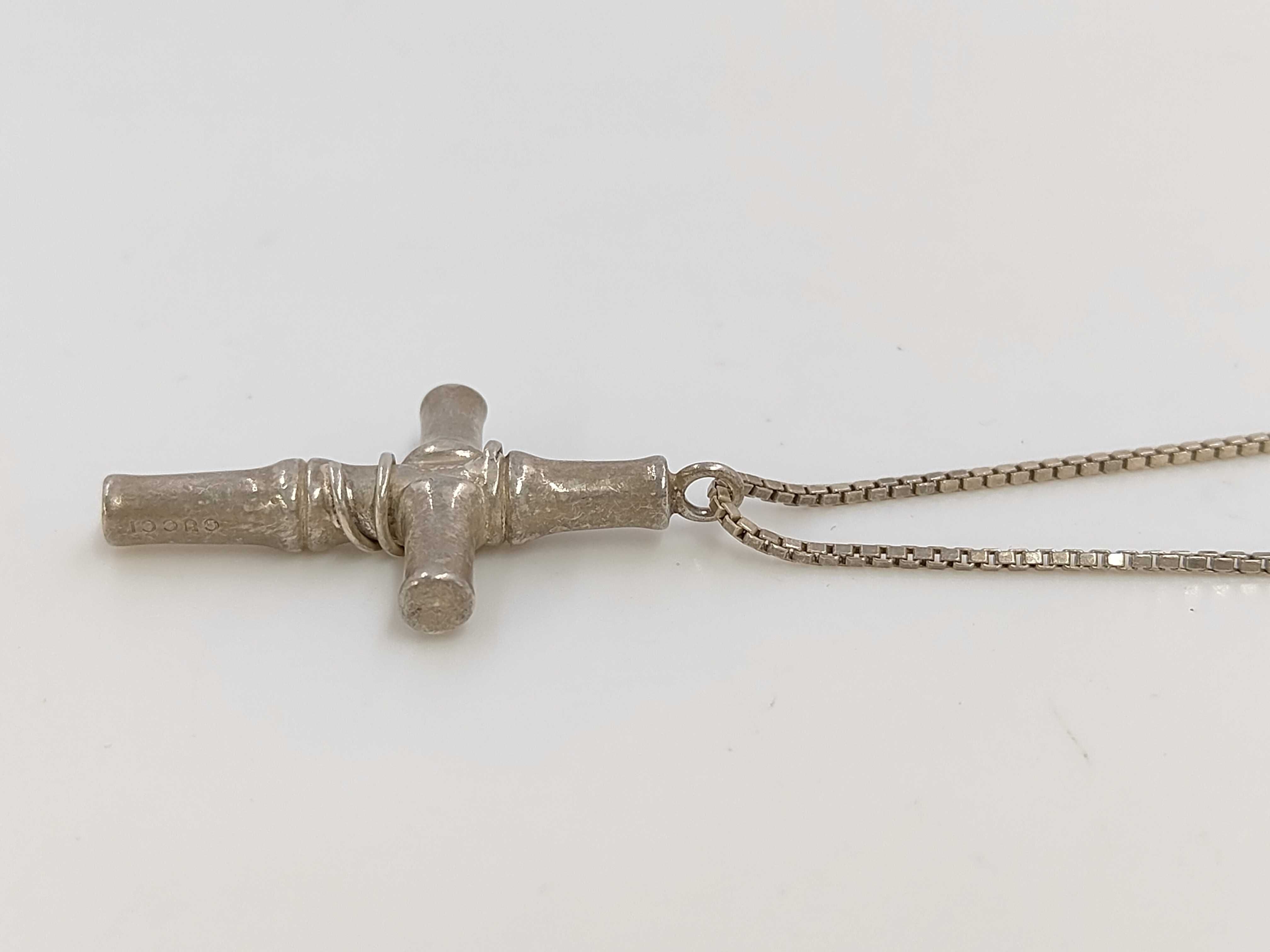 Bamboo Necklace Cross SV925 23.0g Necklace — view 3