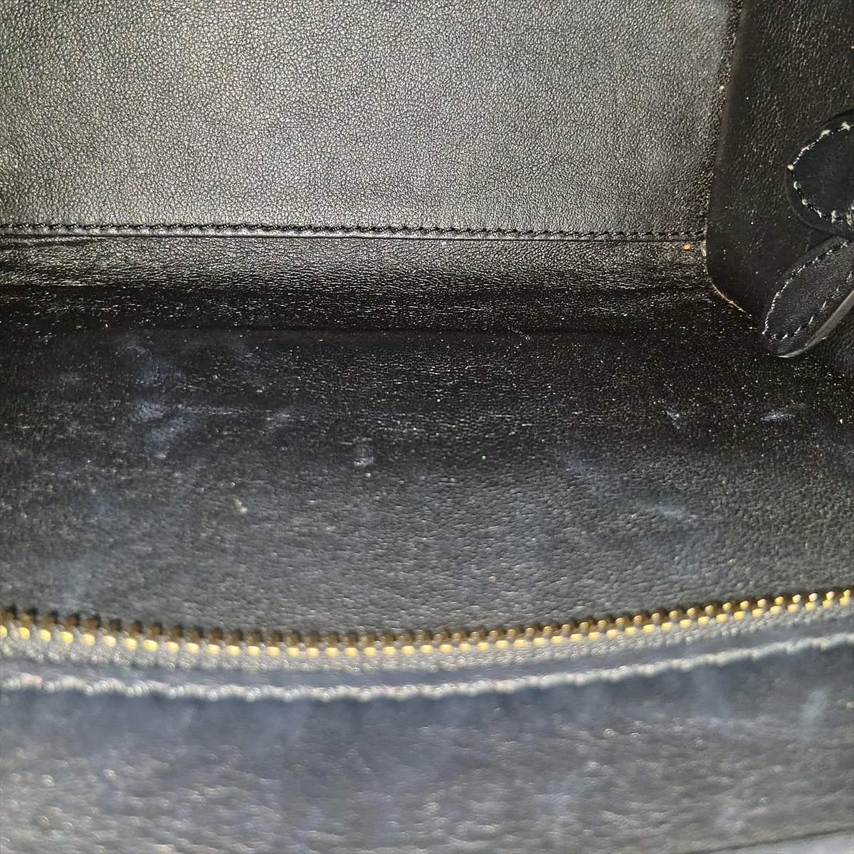 Luggage Nano Shopper Leather 2-Way Handbag, Black — view 11
