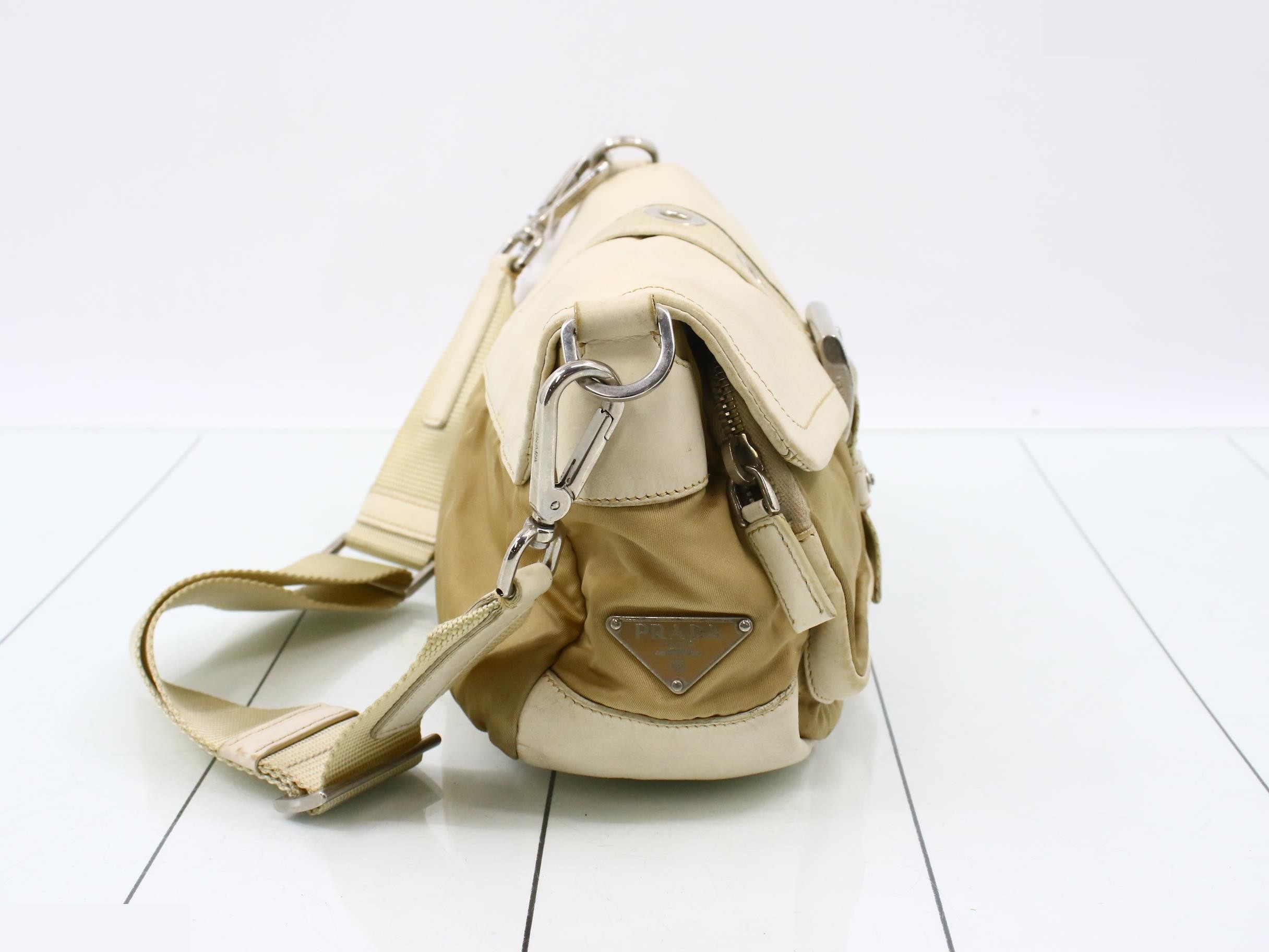 Leather belt shoulder bag — view 4