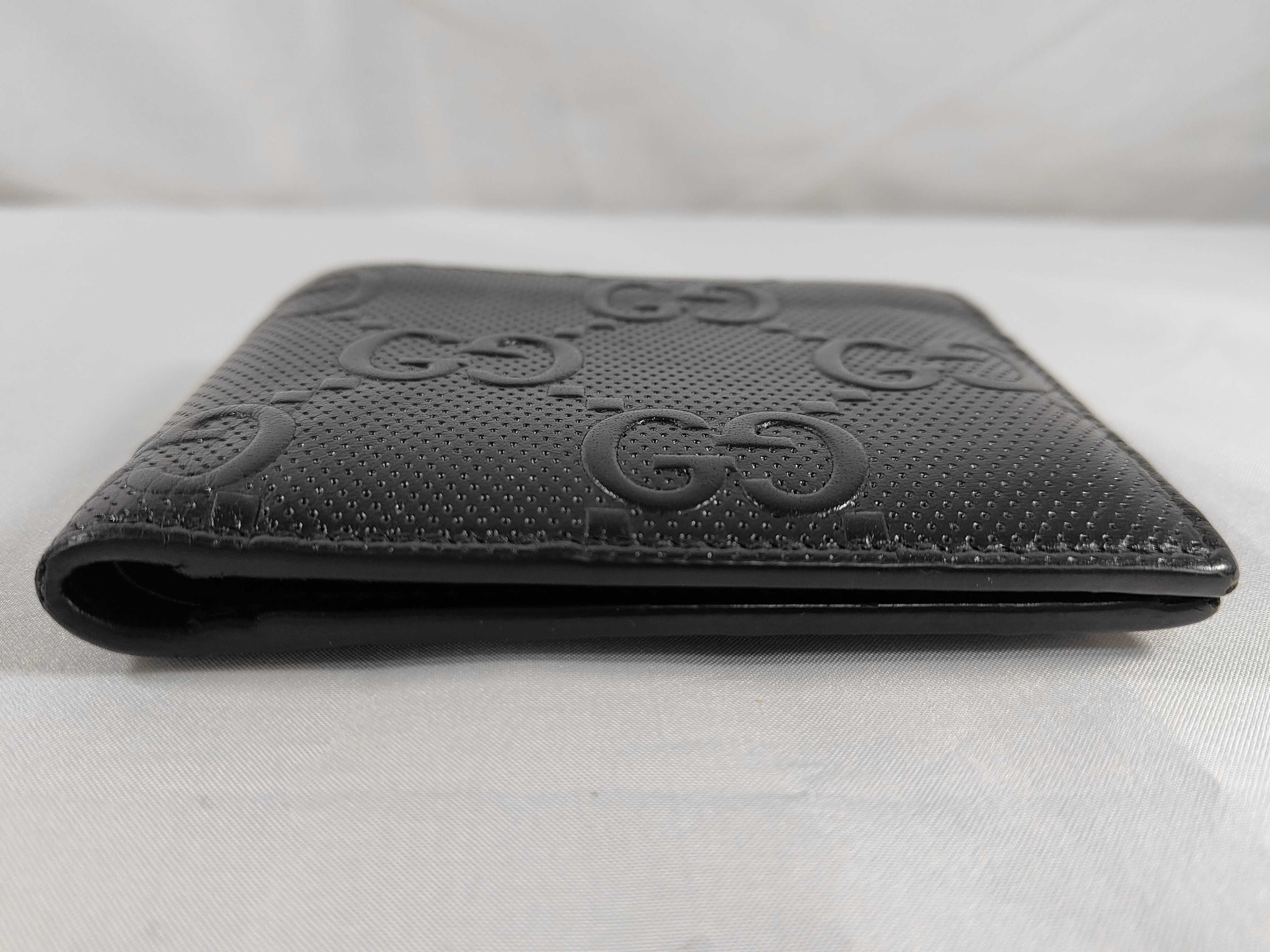 GG 62555 GG Embossed Compact Wallet Black — view 3