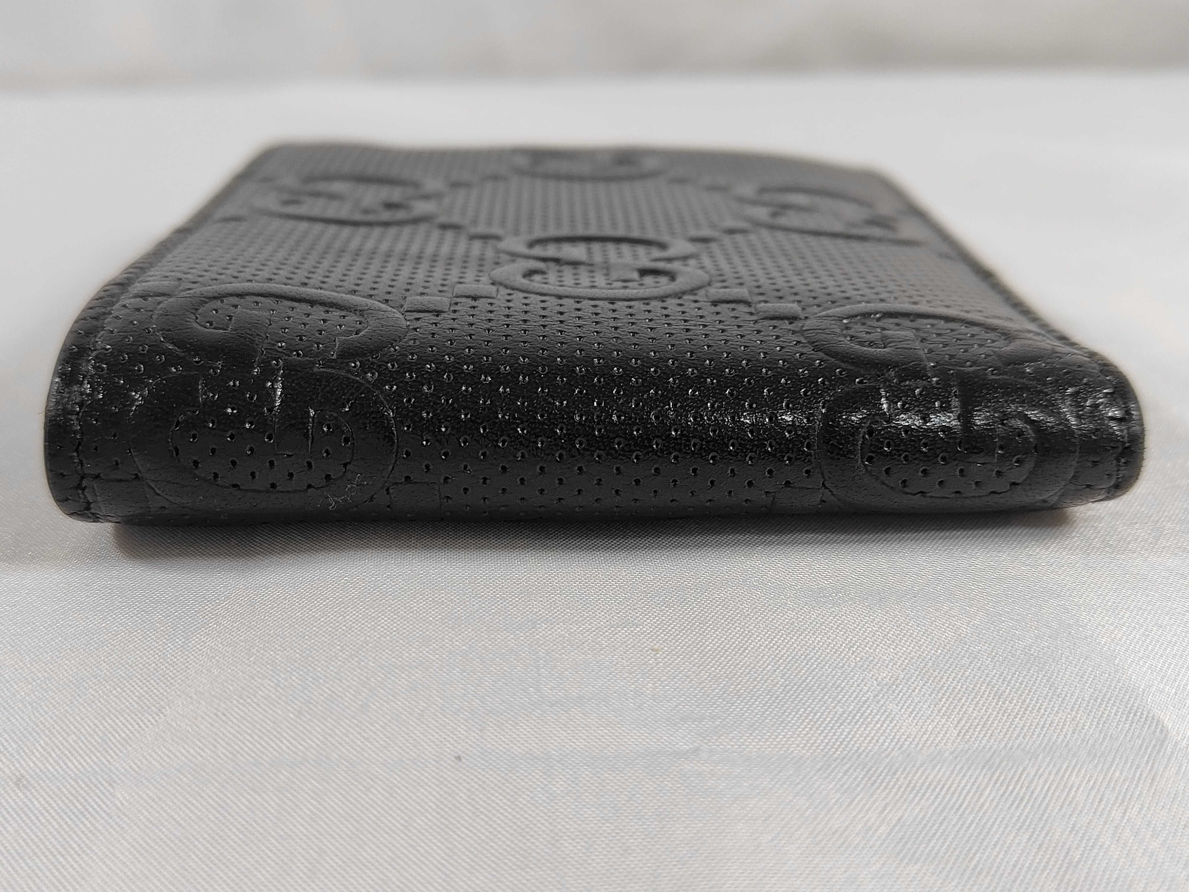 GG 62555 GG Embossed Compact Wallet Black — view 5