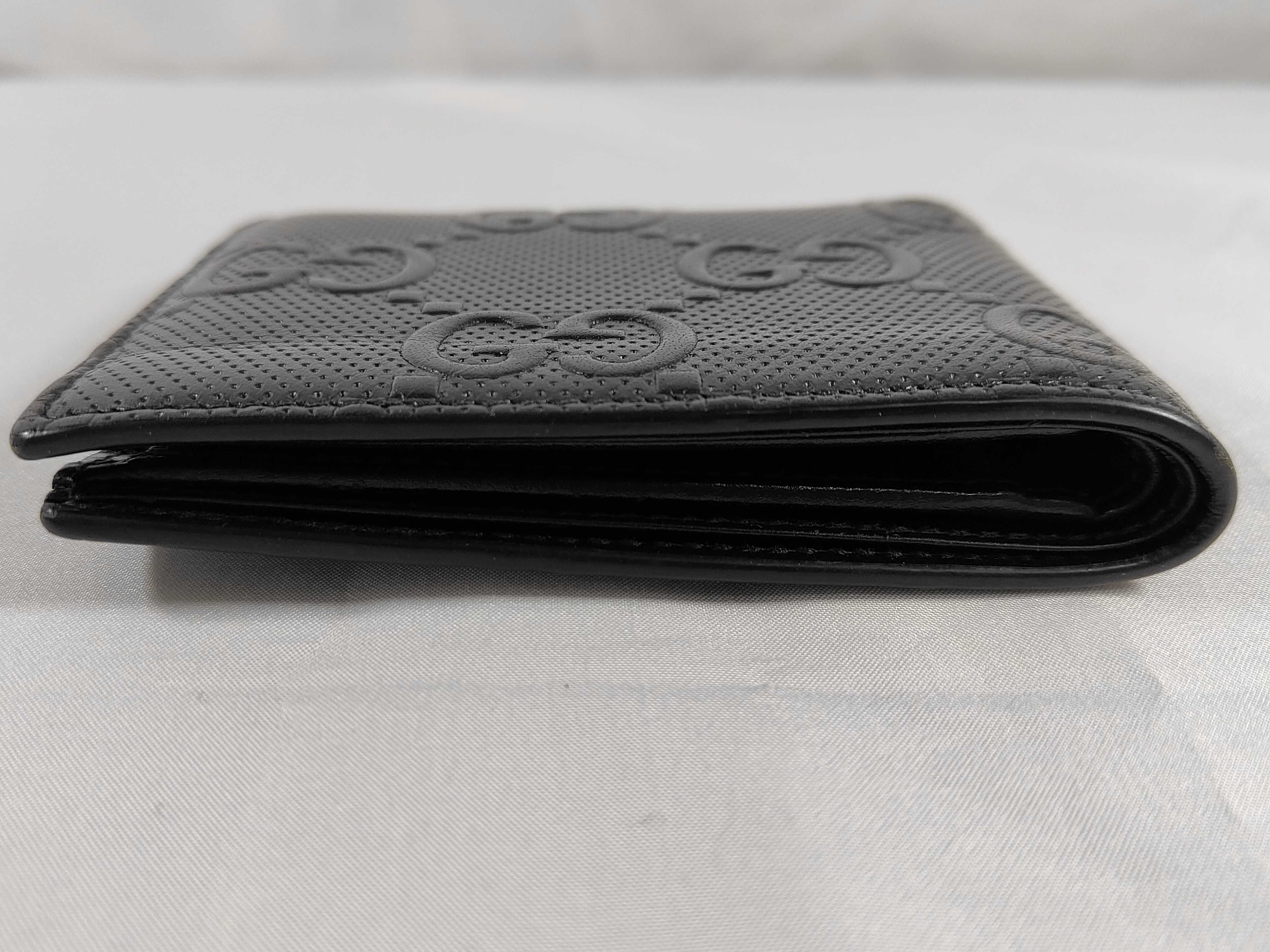 GG 62555 GG Embossed Compact Wallet Black — view 6