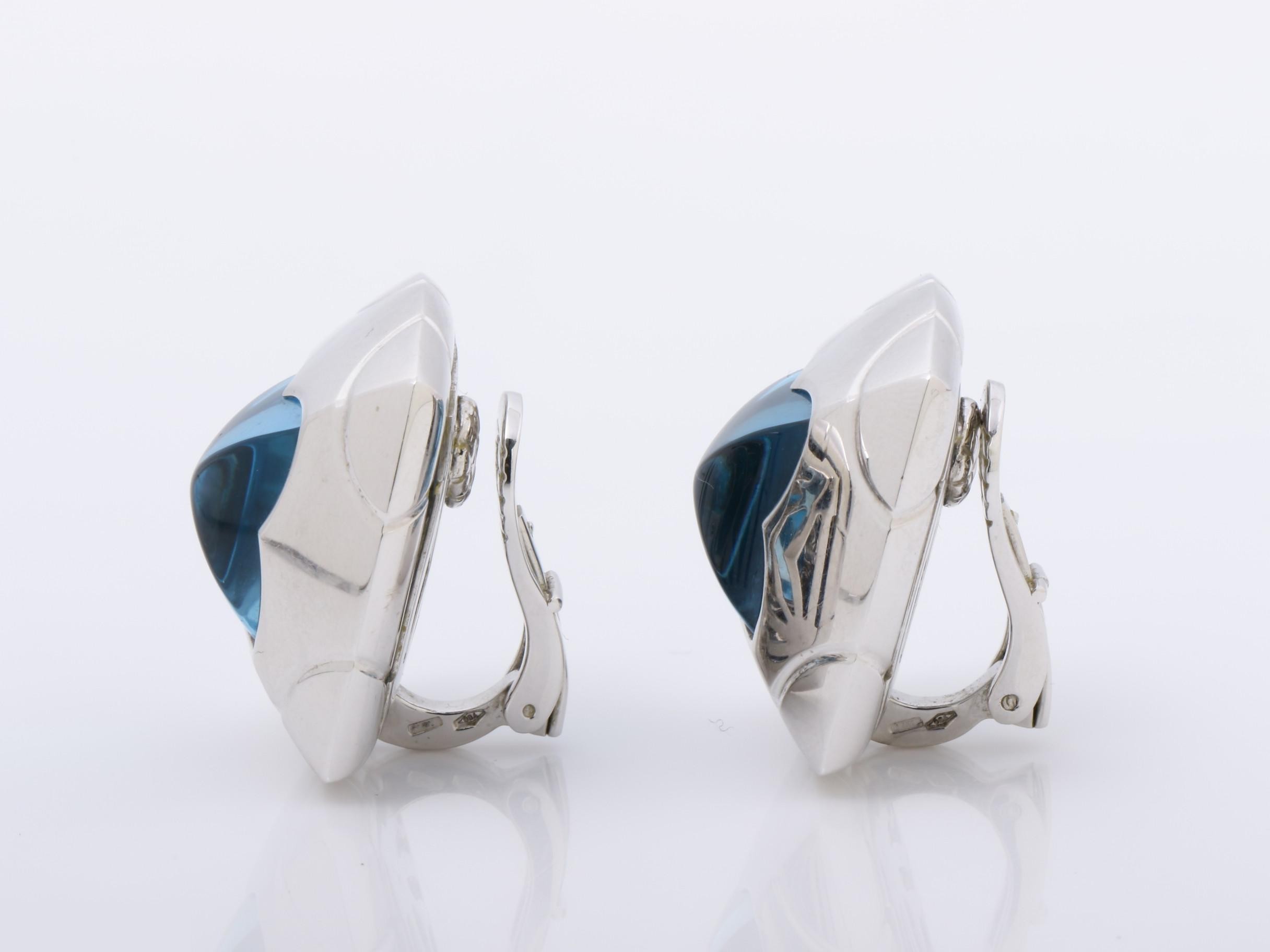 18K White Gold with Blue Topaz, 35.2g — view 5